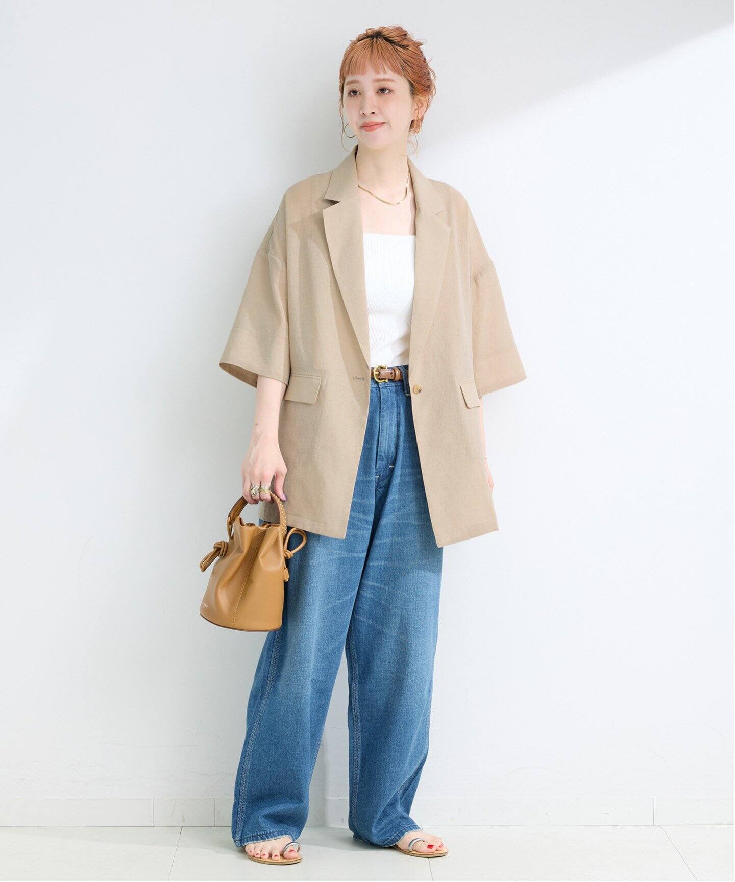 手洗い可 / ハーフスリーブジャケット（テーラードジャケット）｜B.C