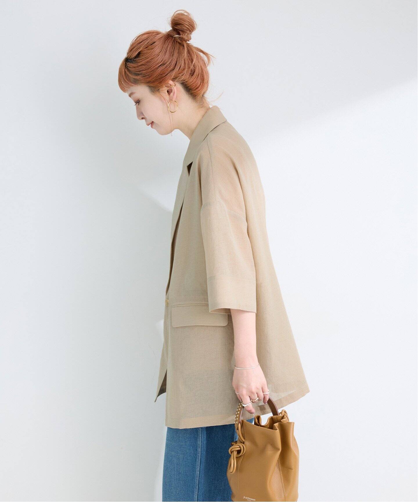 手洗い可 / ハーフスリーブジャケット（テーラードジャケット）｜B.C