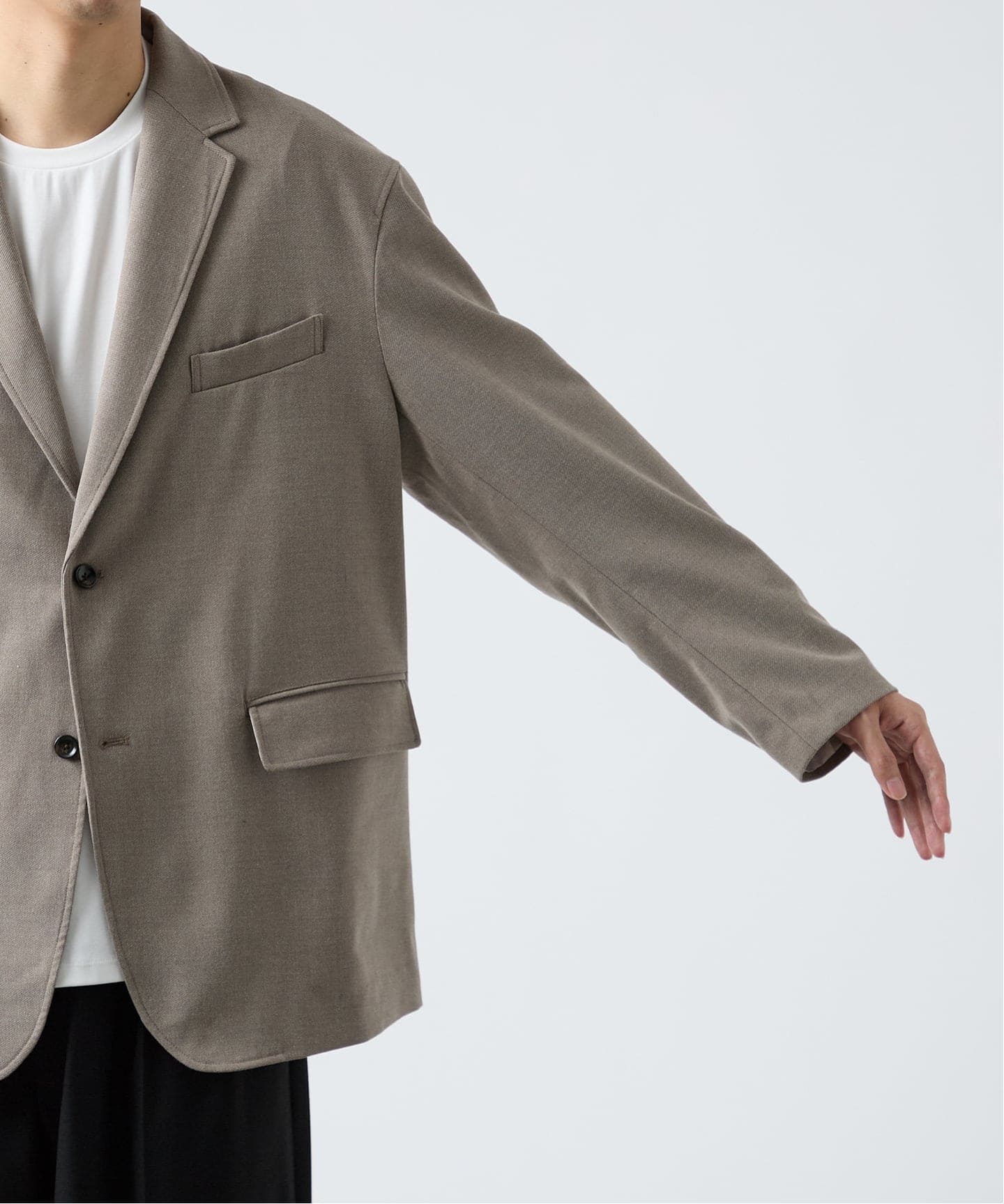 ベージュ ウール オーバーサイズジャケット オーバーサイズジャケット ベージュ