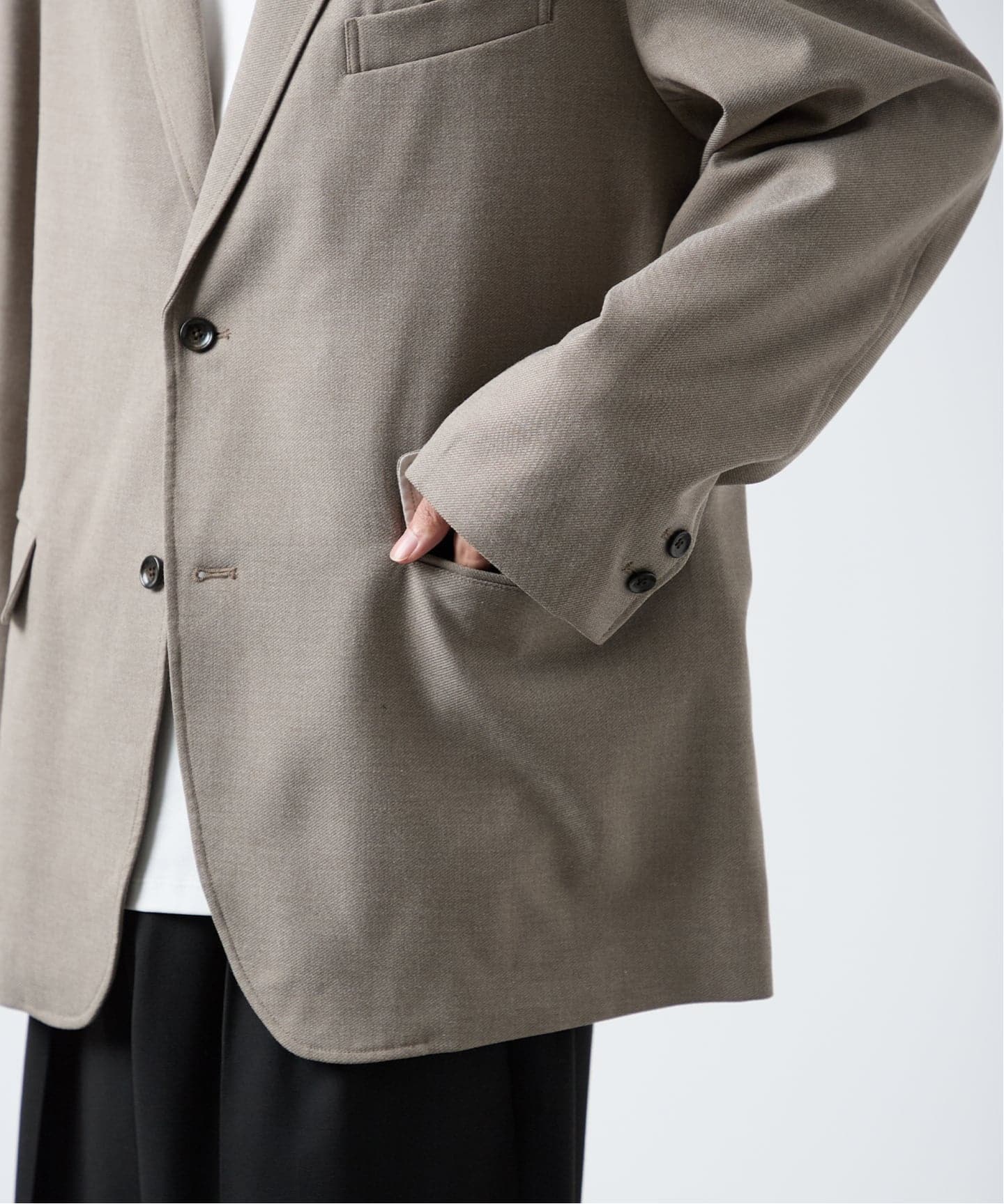 ウール混 オーバージャケット（テーラードジャケット）｜B.C STOCK