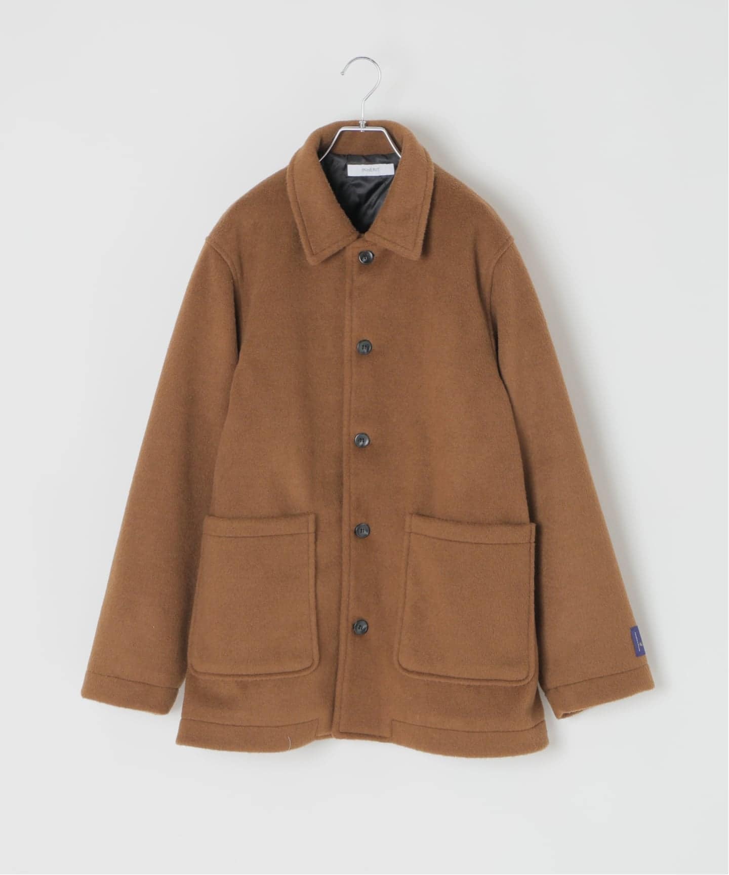 ウールミックス ビーバーハーフコート（ステンカラーコート）｜B.C