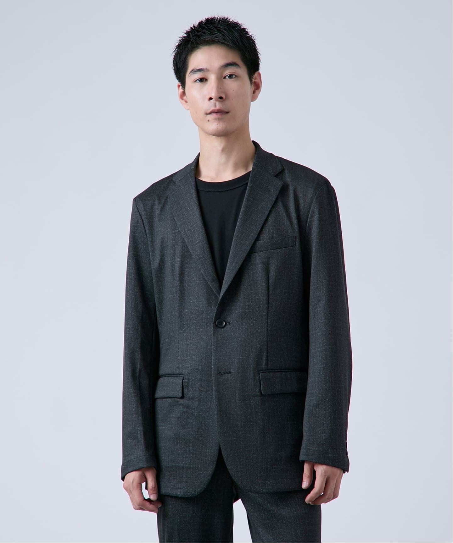 ツイーディー2Bニュアンスジャケット B.C STOCK ベーセーストック