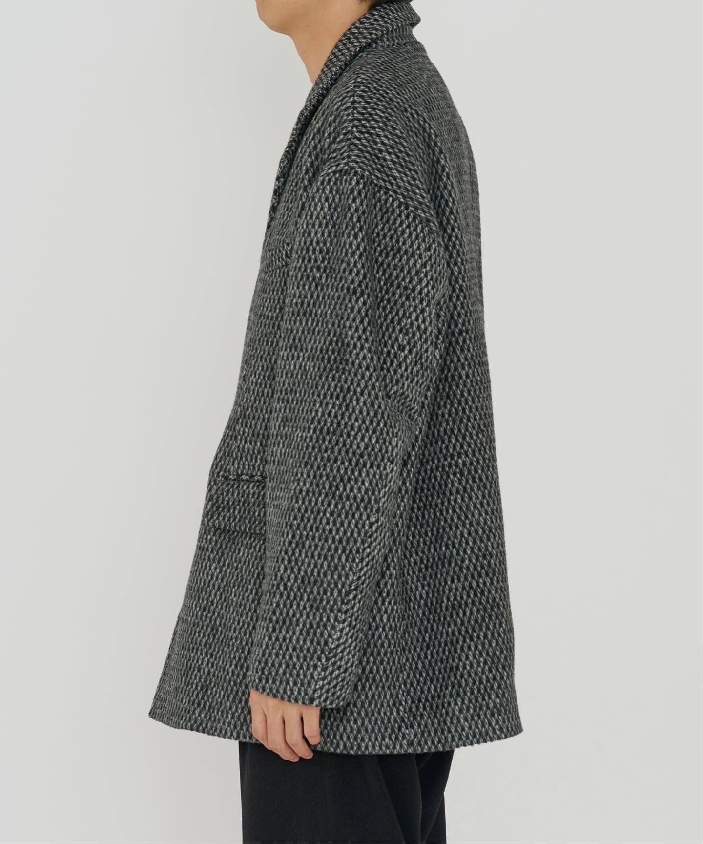 Deux Allures/ドゥ アリュール】テーラーミドル シャギージャケット