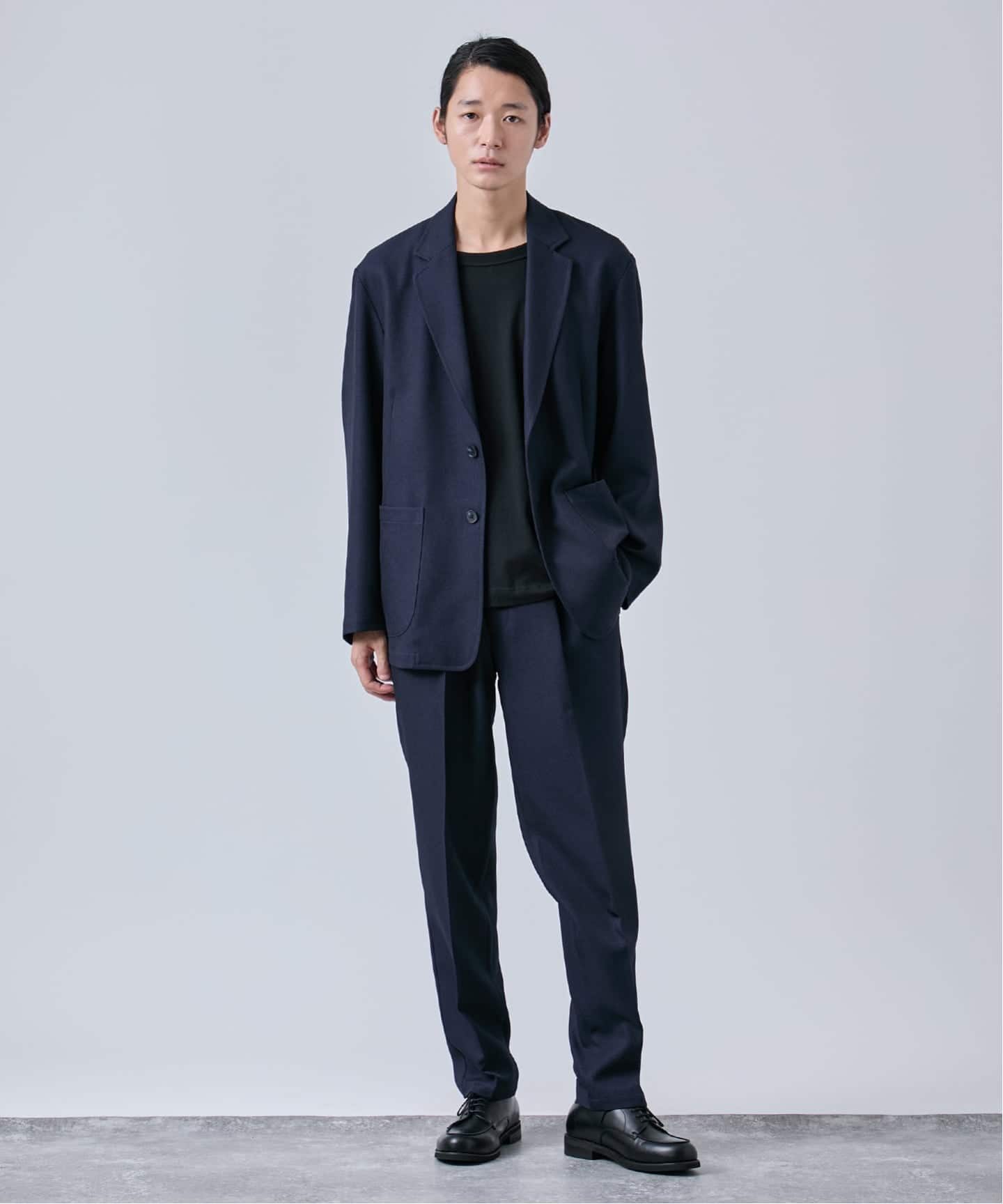 2点セット》ウールライク リラックスジャケット セットアップ（スーツ