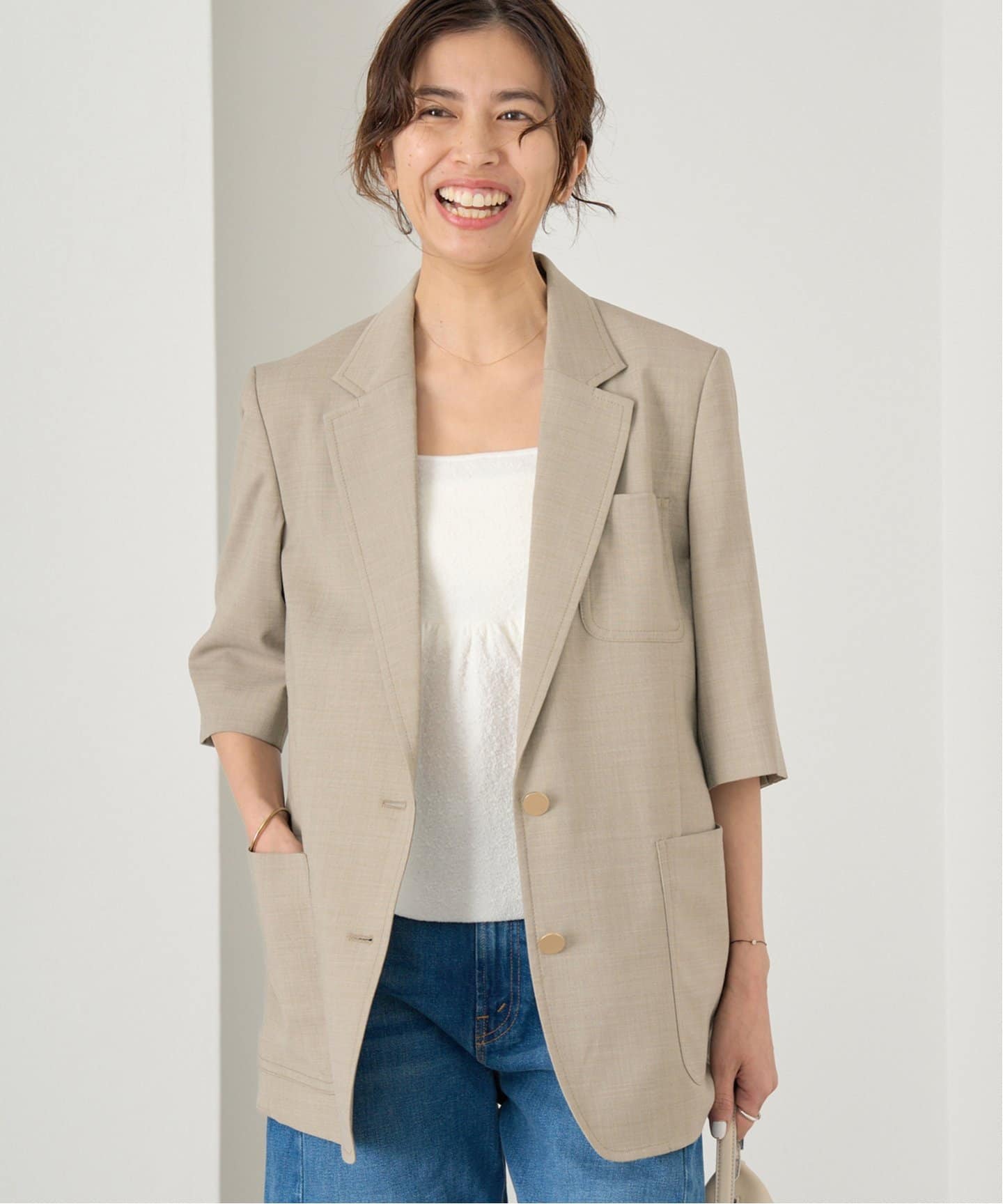 IENA VBCトロピカルショートスリーブジャケット