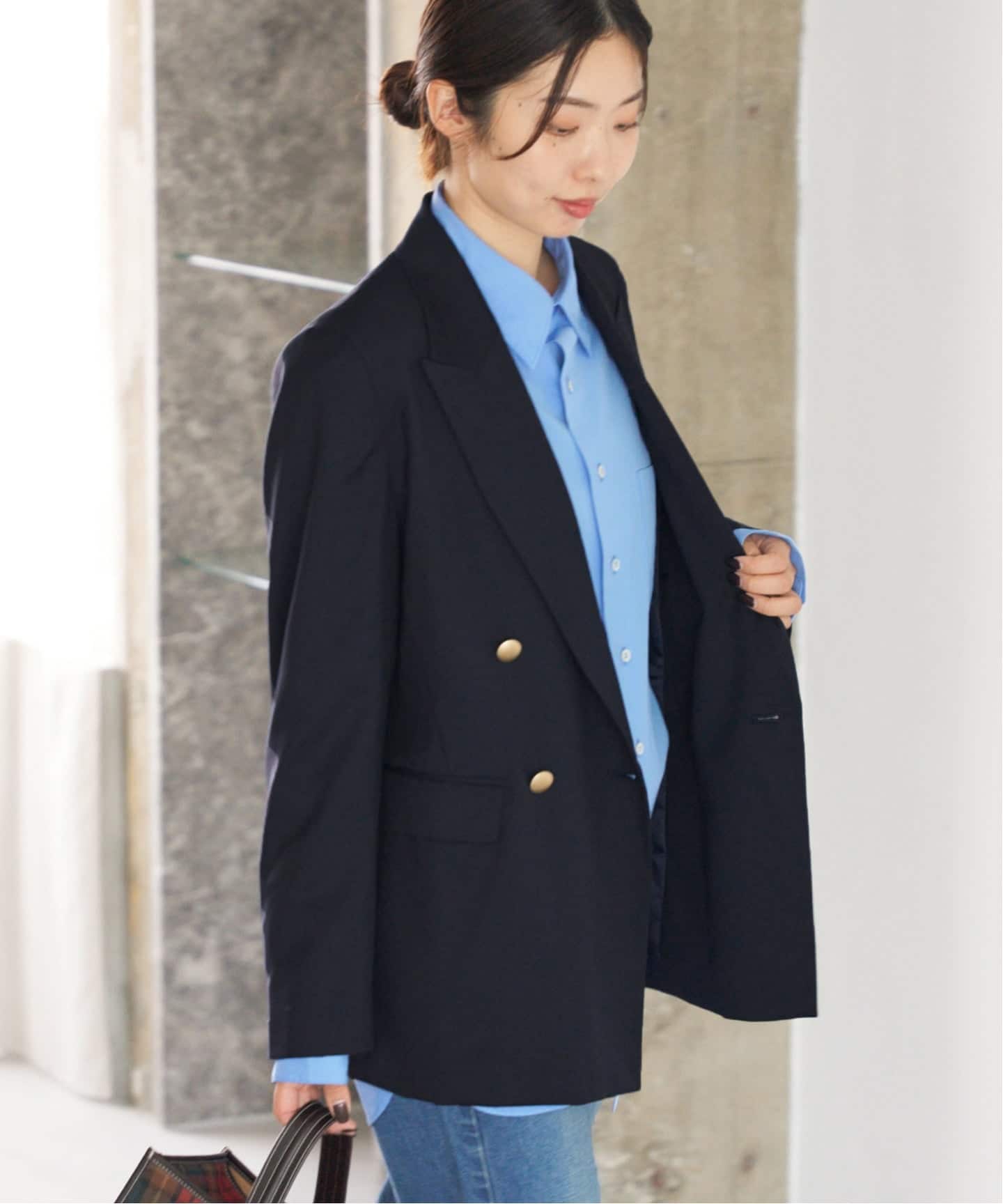 ダブルブレストジャケット　スーツセット／REDA／SUPER110'sウール／ REDA SUPER110 ダブルブレストジャケット（テーラードジャケット