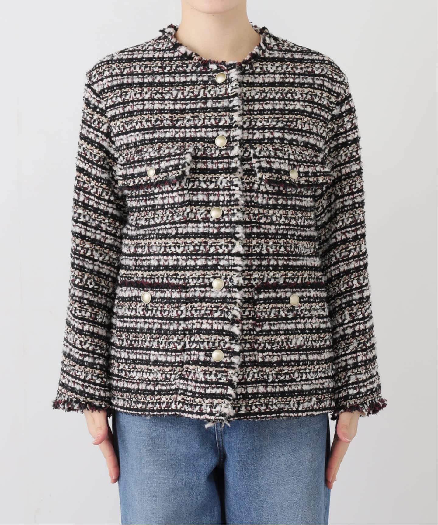 LESAGEツイードジャケット（ノーカラージャケット）｜IENA（イエナ）の