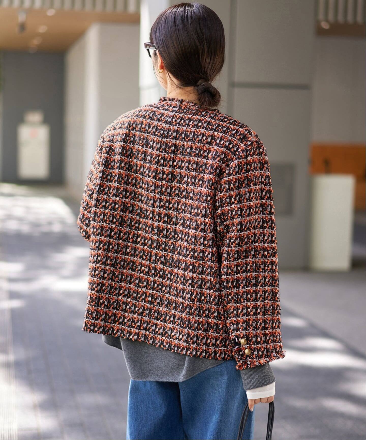 LINTONツイードジャケット（ノーカラージャケット）｜IENA（イエナ）の