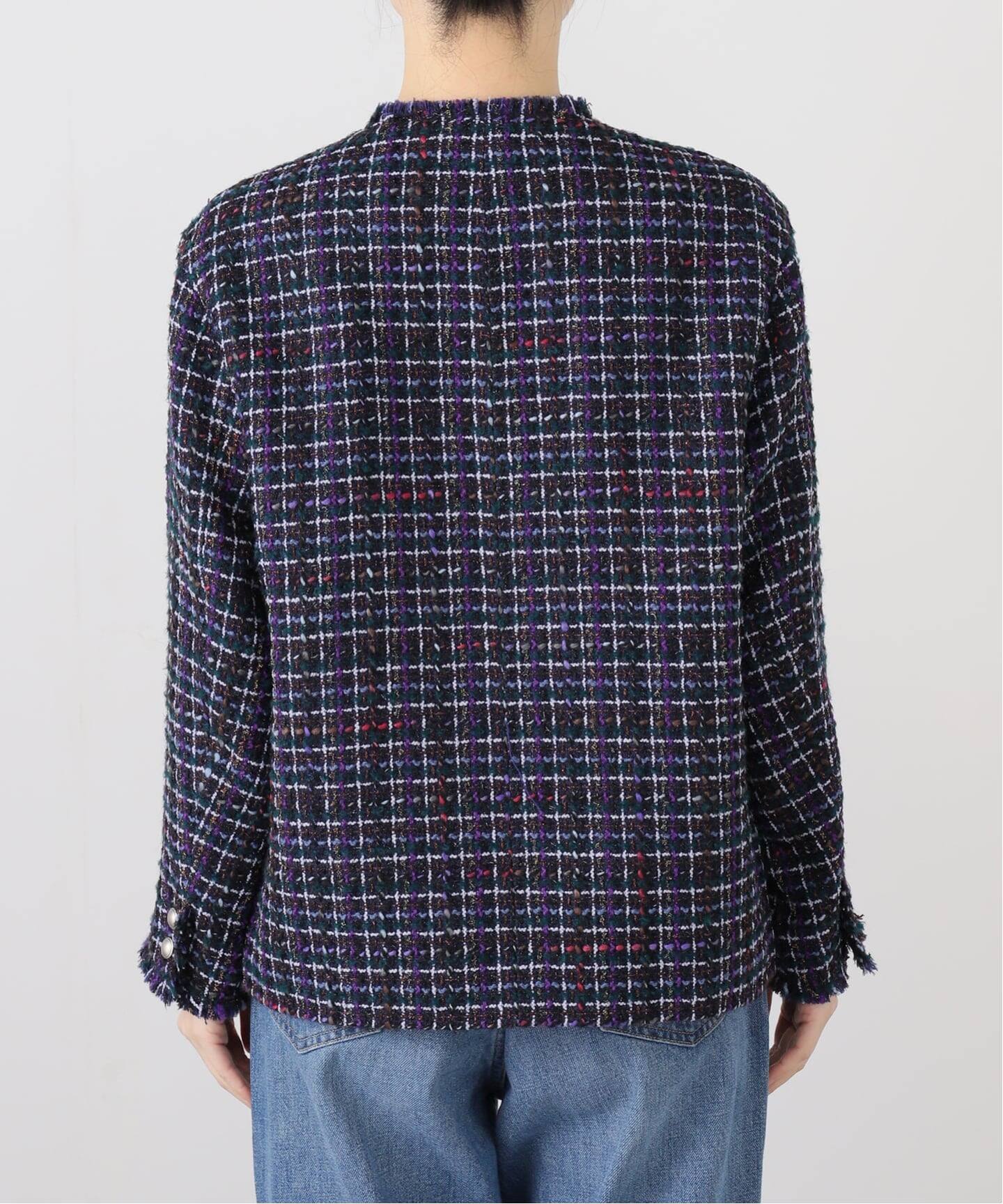 LINTONツイードジャケット（ノーカラージャケット）｜IENA（イエナ）の