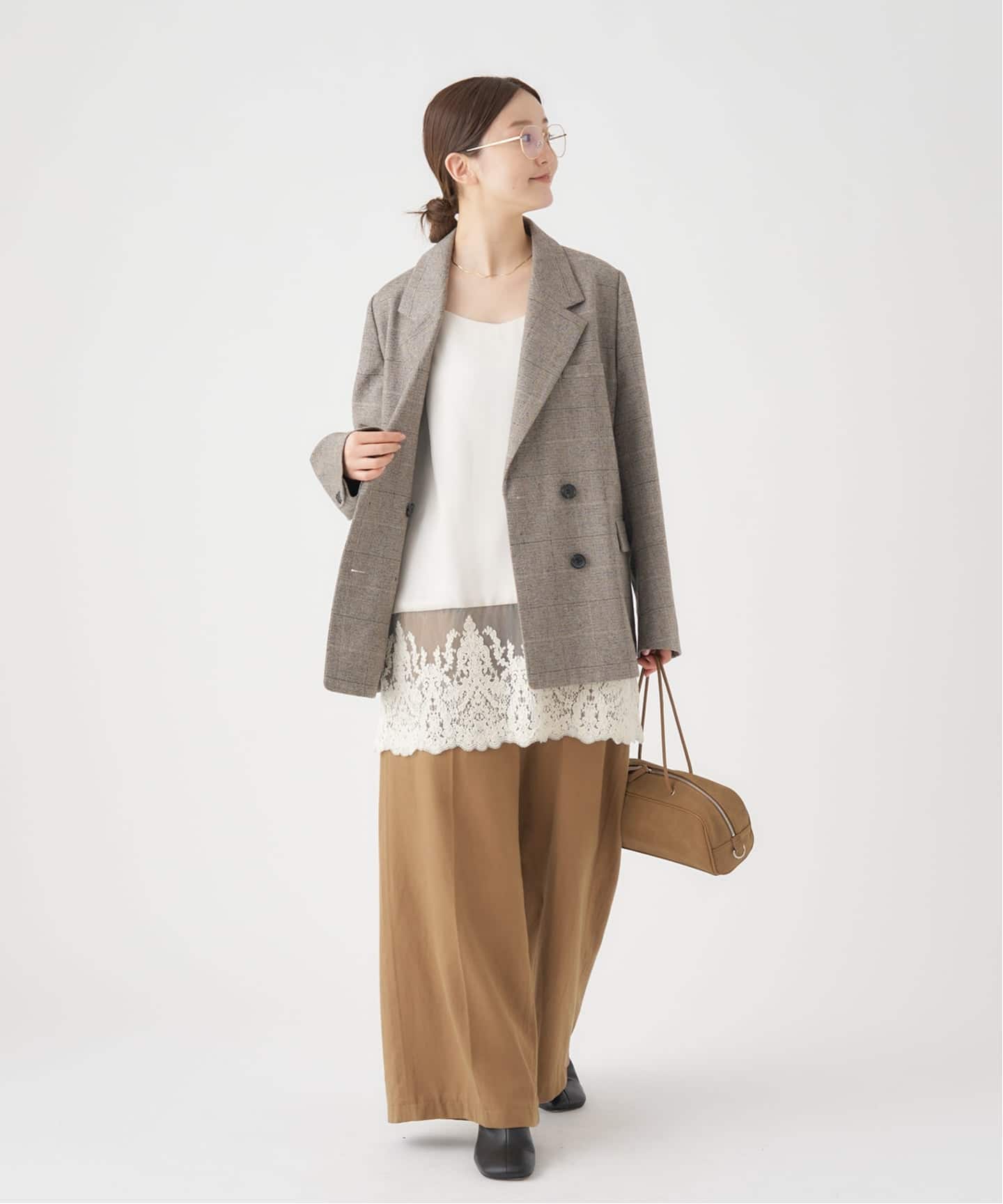 ソフトチェック ジャケット（テーラードジャケット）｜IENA