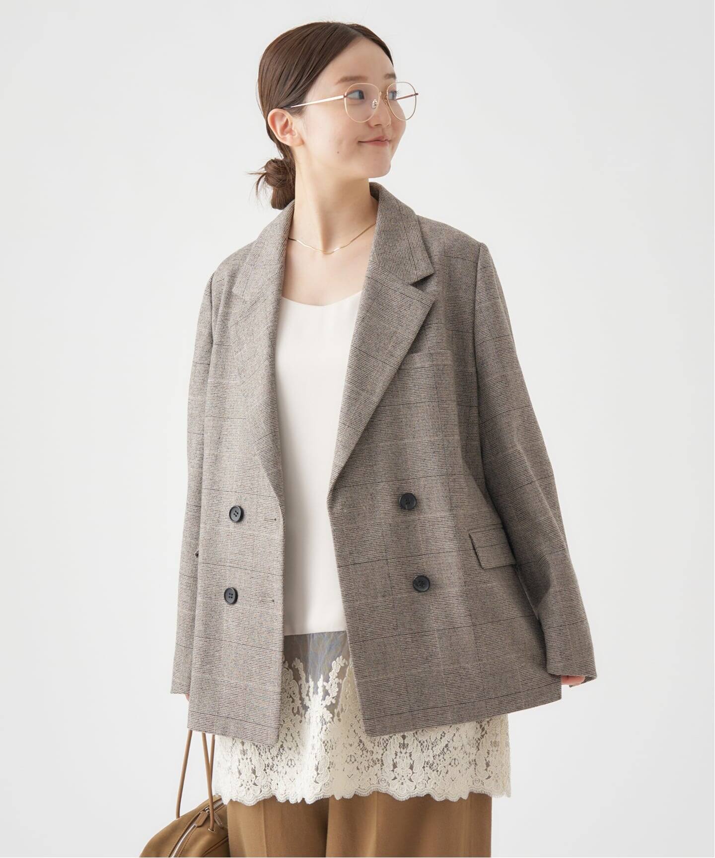 ソフトチェック ジャケット（テーラードジャケット）｜IENA