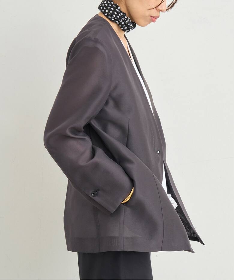 シアージャケット（ノーカラージャケット）｜IENA（イエナ）の通販  