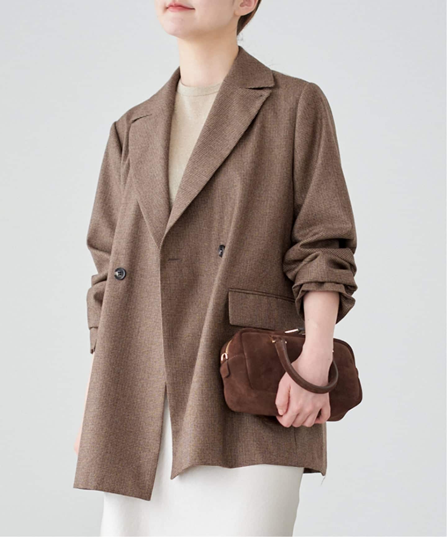 追加》ガンクラブチェックジャケット（テーラードジャケット）｜IENA