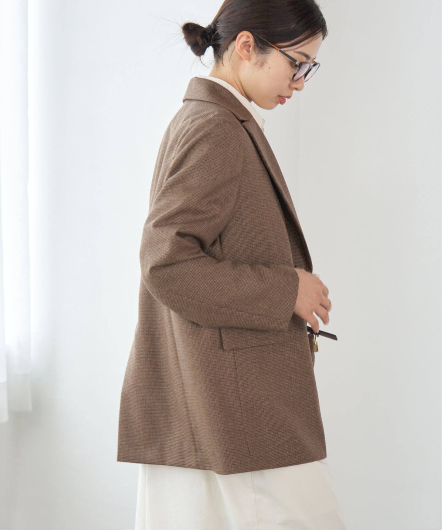 追加》ガンクラブチェックジャケット（テーラードジャケット