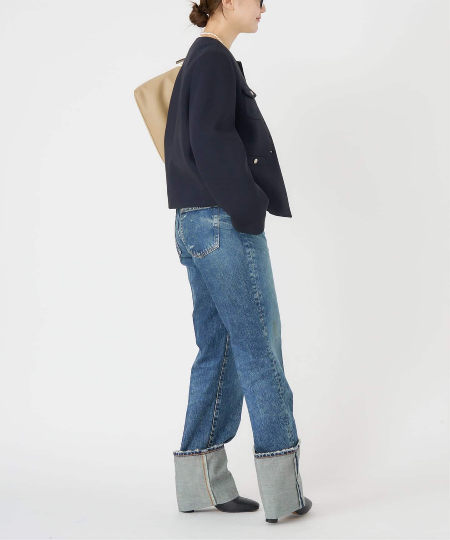 IENA 2025AW 定価5万 ボンディングジャケット ボンディングジャケット（ノーカラージャケット）｜IENA（イエナ）の