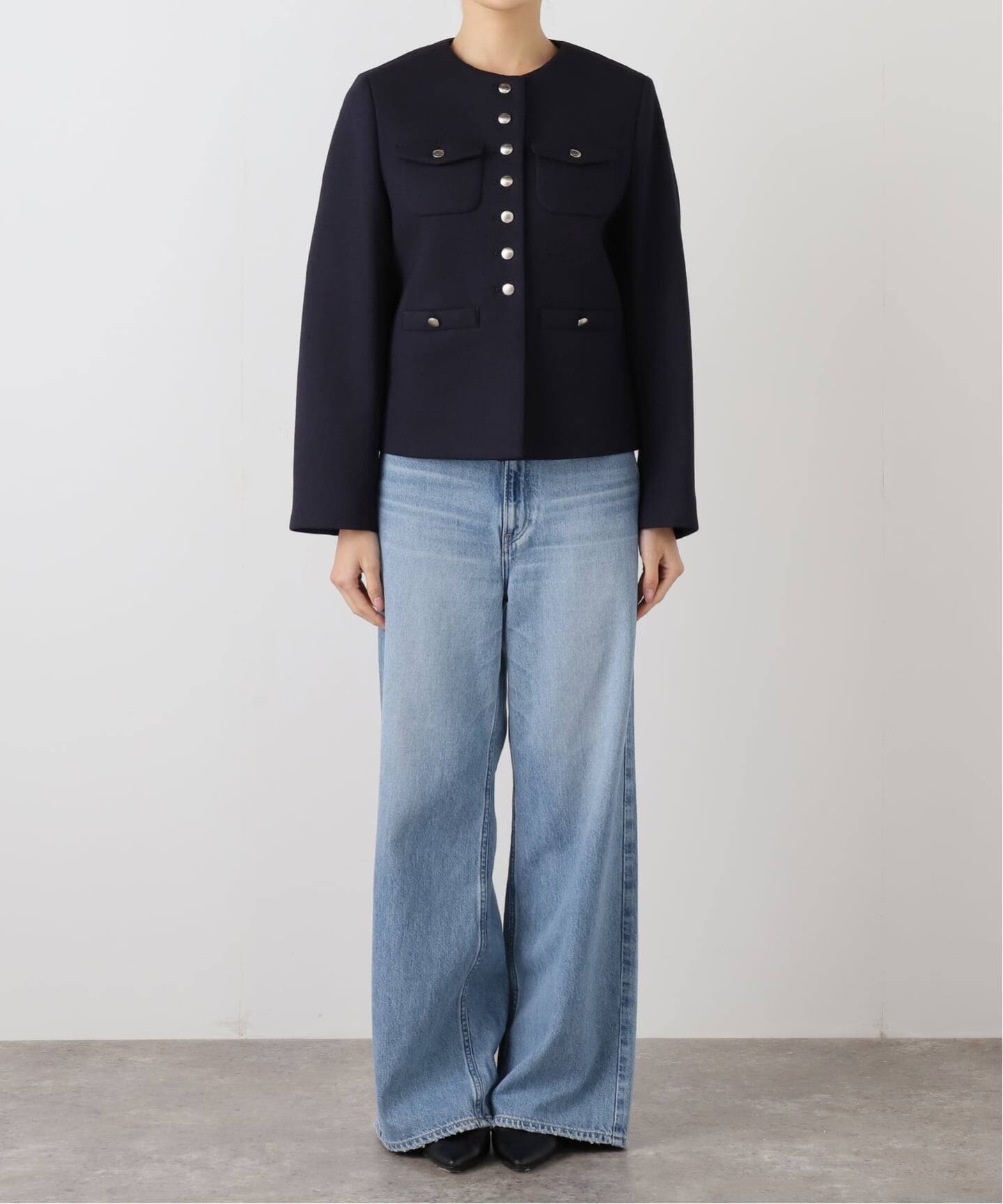 ボンディングジャケット（ノーカラージャケット）｜IENA（イエナ）の