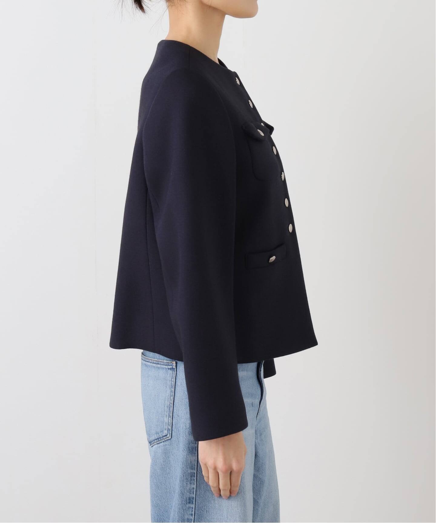 ボンディングジャケット（ノーカラージャケット）｜IENA（イエナ）の