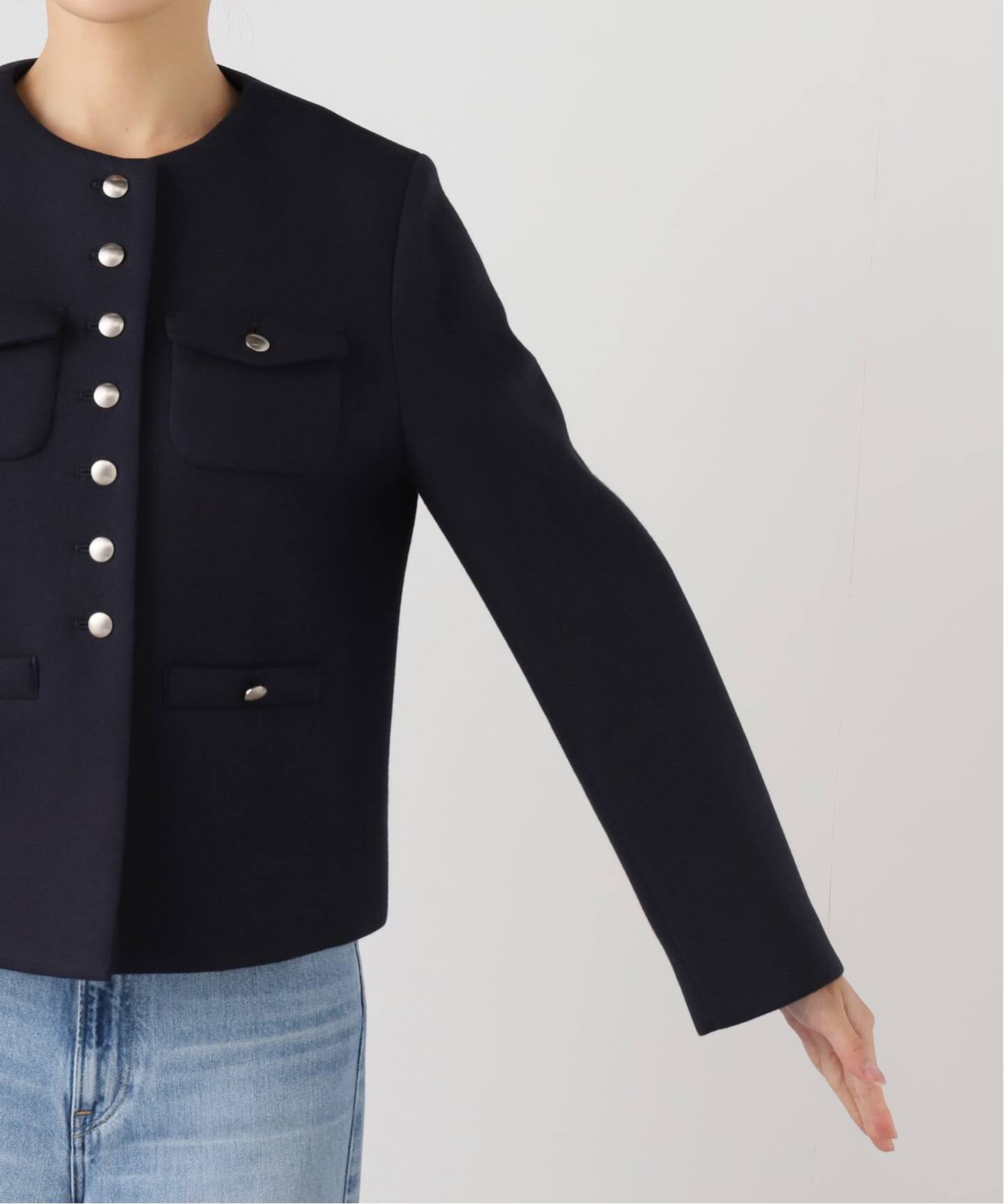 ボンディングジャケット（ノーカラージャケット）｜IENA（イエナ）の