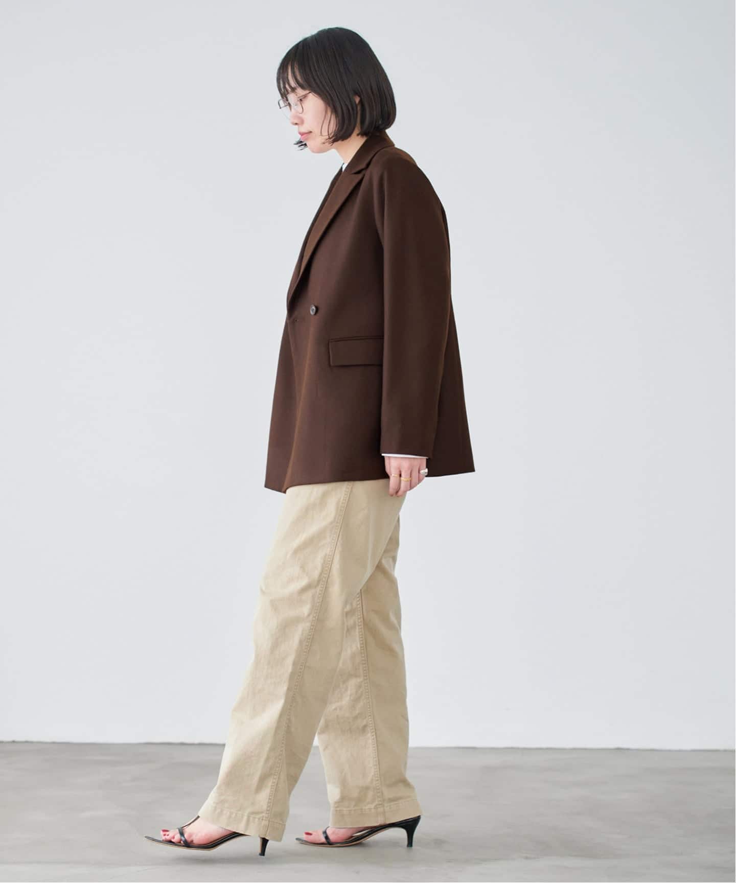 イエナ今期完売2025aw新品同様フラノジャケットブラウン36 フラノジャケット（その他ジャケット・スーツ）｜IENA（イエナ）の通販