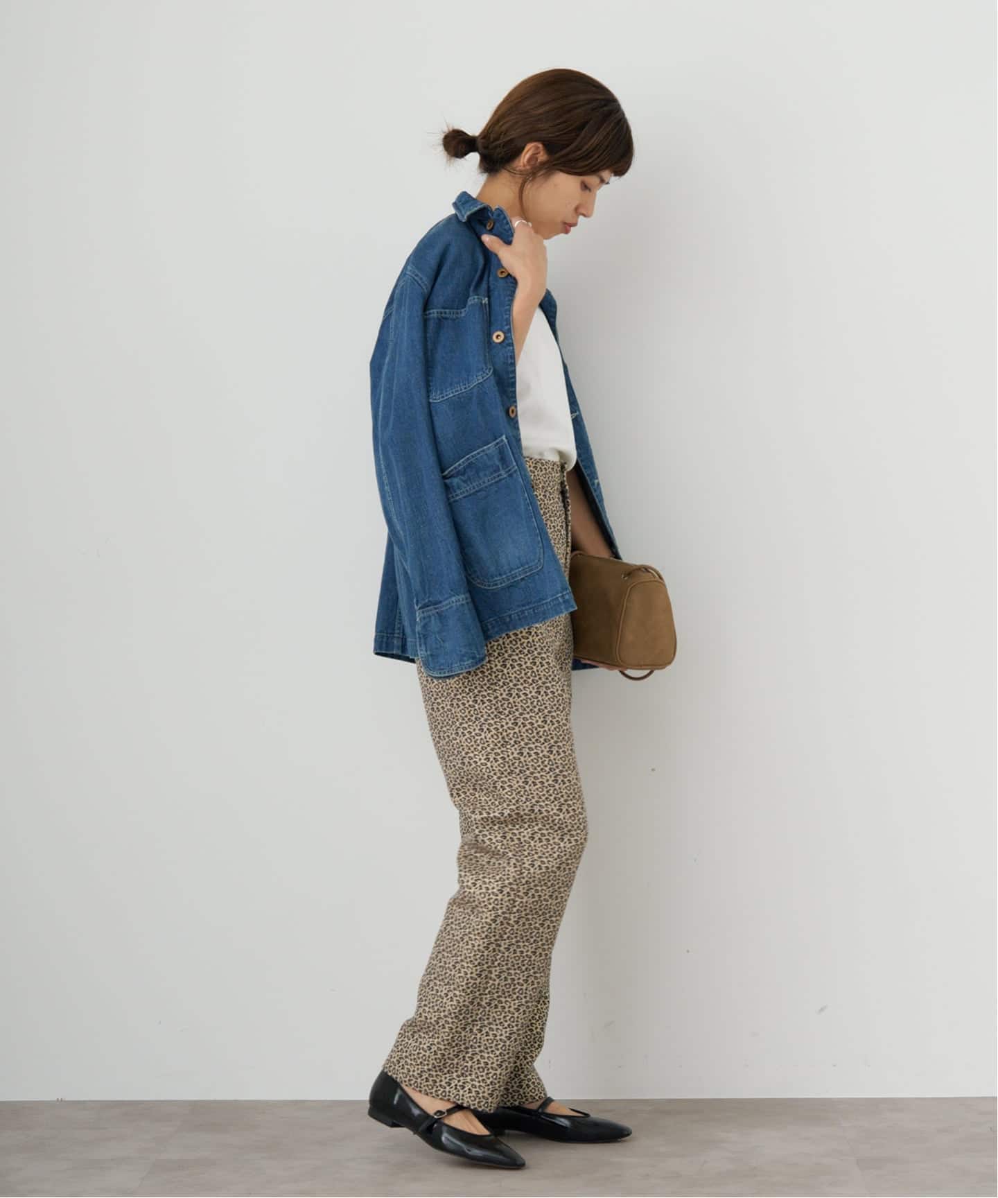 試着のみ美品 SLOB IENA デニムカバーオール ブルー 試着のみ美品 SLOB IENA デニムカバーオール ブルー デニム