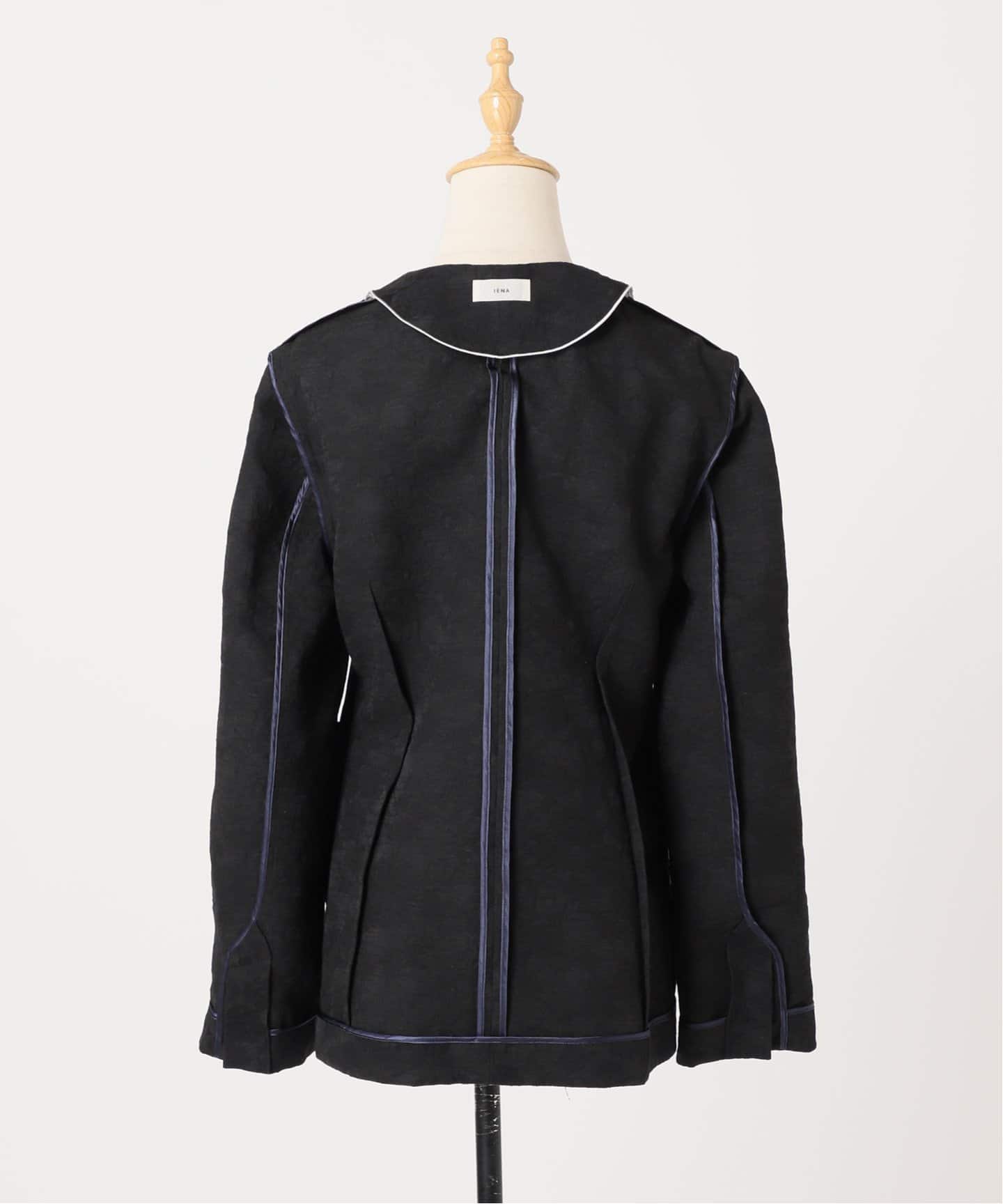 IENA イエナ PLツイル ジャケット ノーカラー ネイビー ゆったり IENA（イエナ）｜ノーカラージャケット一覧 - WEAR