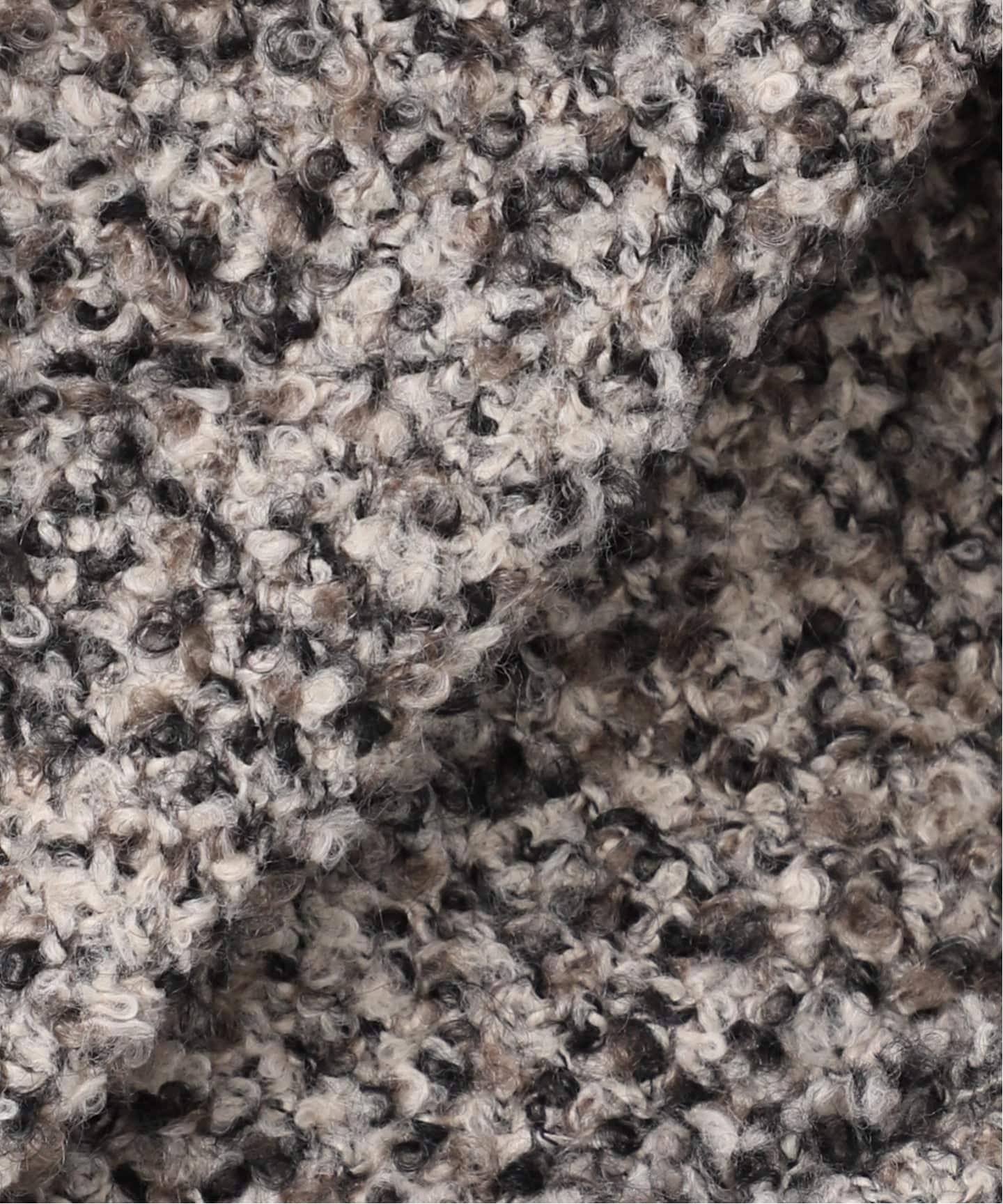 ループヤーンノーカラージャケットコート（ノーカラージャケット