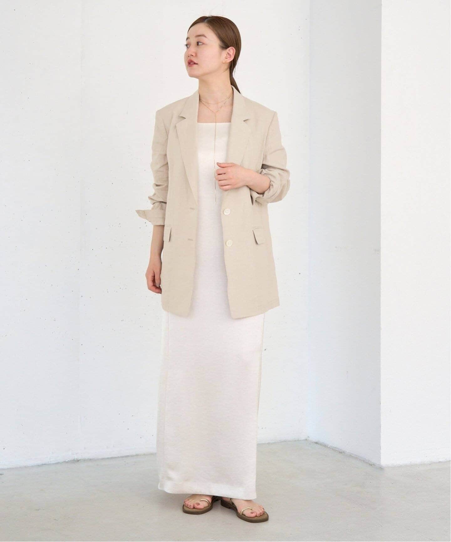 イエナ　ウォッシャブル ソフトリネン2Bジャケット　ブラウン　36 ウォッシャブル ソフトリネン2Bジャケット（テーラード