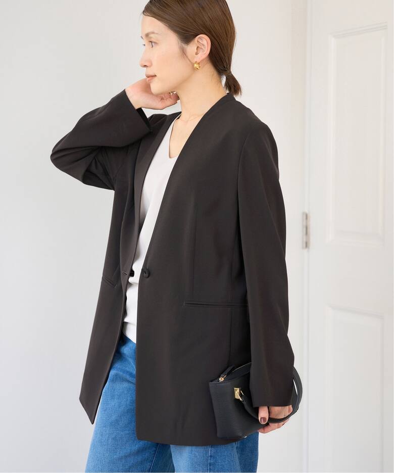 ENFOLD アセテート ノーカラーコート acne ドゥロワー イエナ