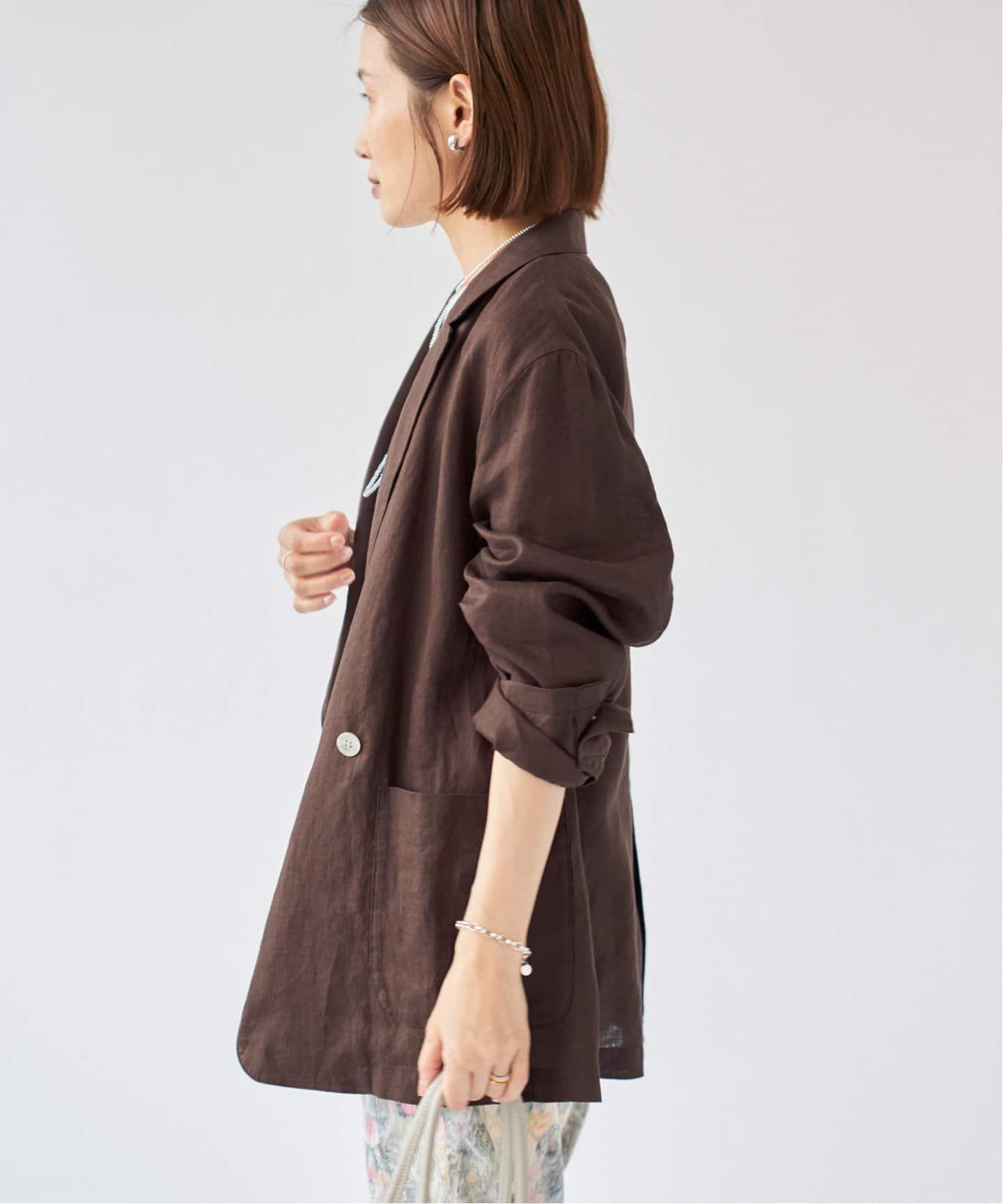 ⭐︎タグ付き未使用品⭐︎【IENA】ウォッシャブルソフトリネン2Bジャケット38 ⭐︎タグ付き未使用品⭐︎【IENA】ウォッシャブルソフトリネン2B