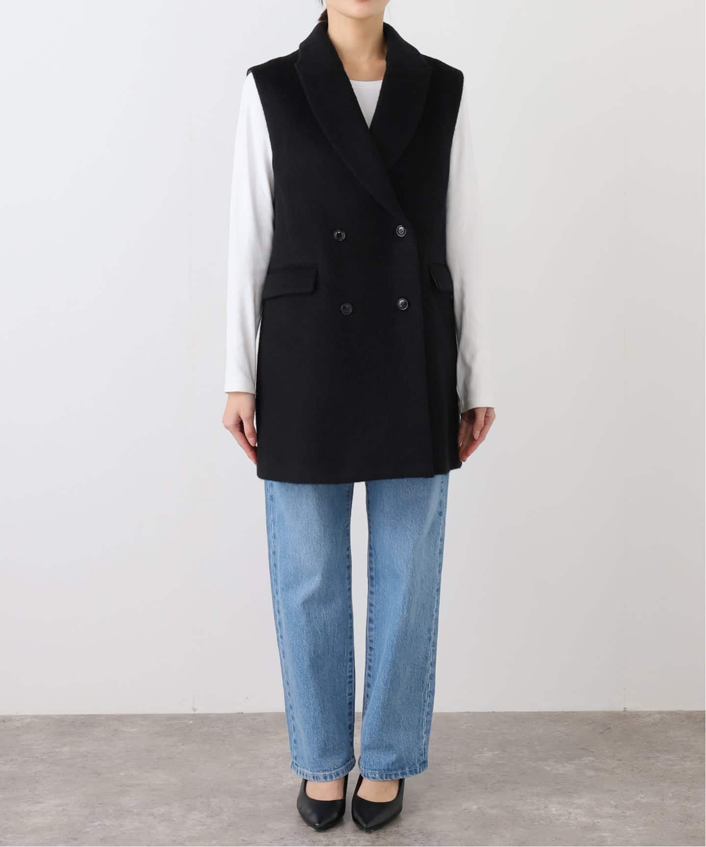 IENA テーラードベスト モヘヤ混シャギーテーラードベスト（ジレ）｜IENA（イエナ）の