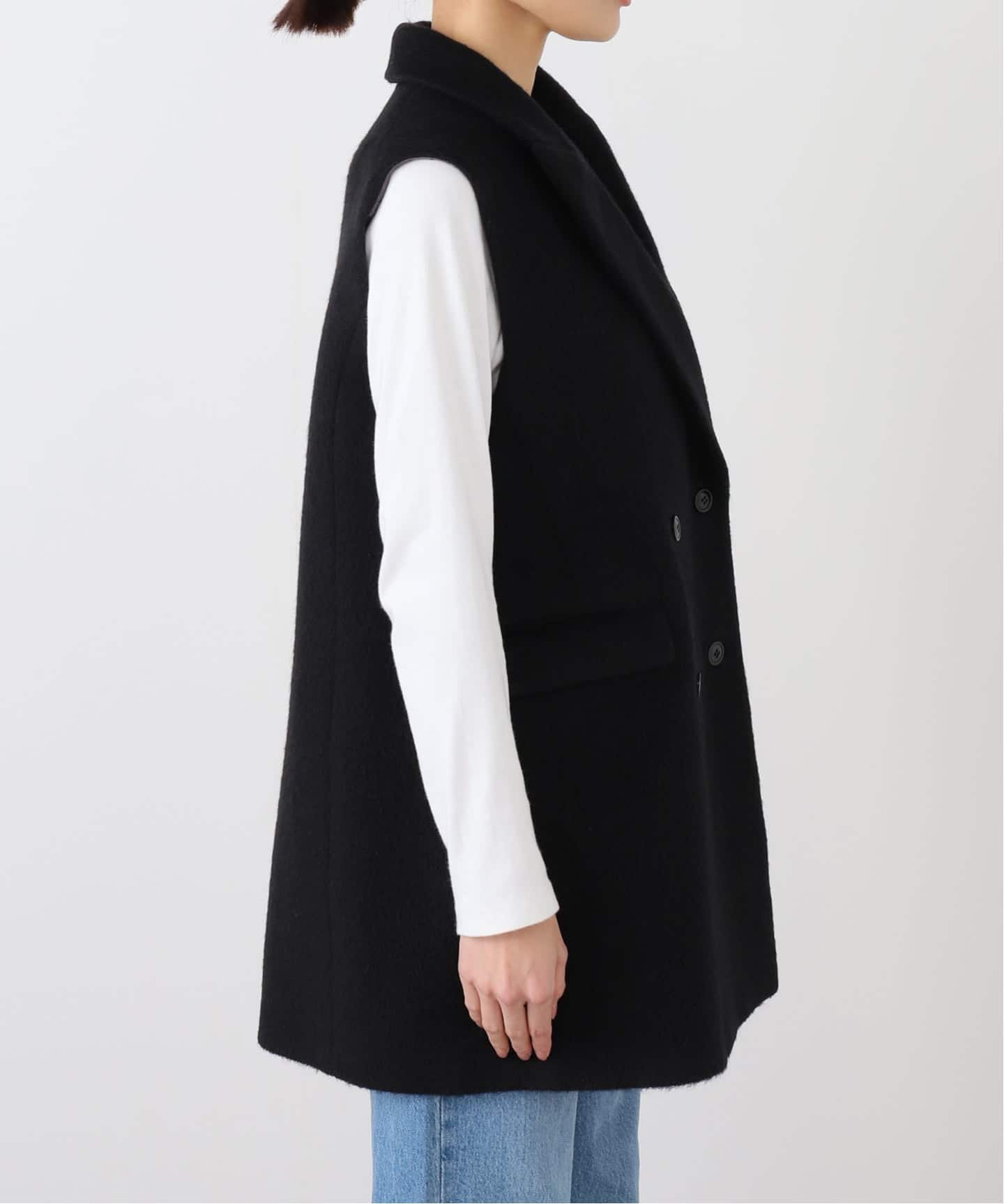 モヘヤ混シャギーテーラードベスト（ジレ）｜IENA（イエナ）の通販