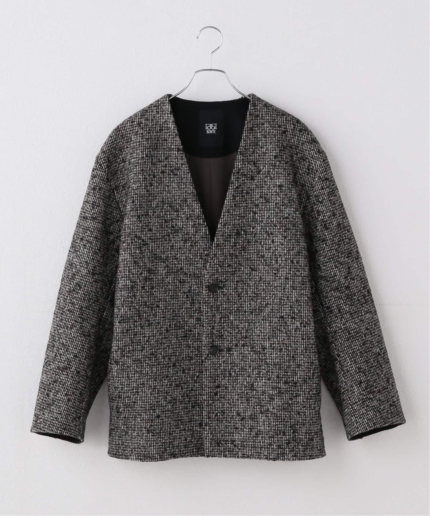 BOWTE/バウト ITALIAN FABRIC TWEEDY BOXY HALF CO ジャケット 252-07