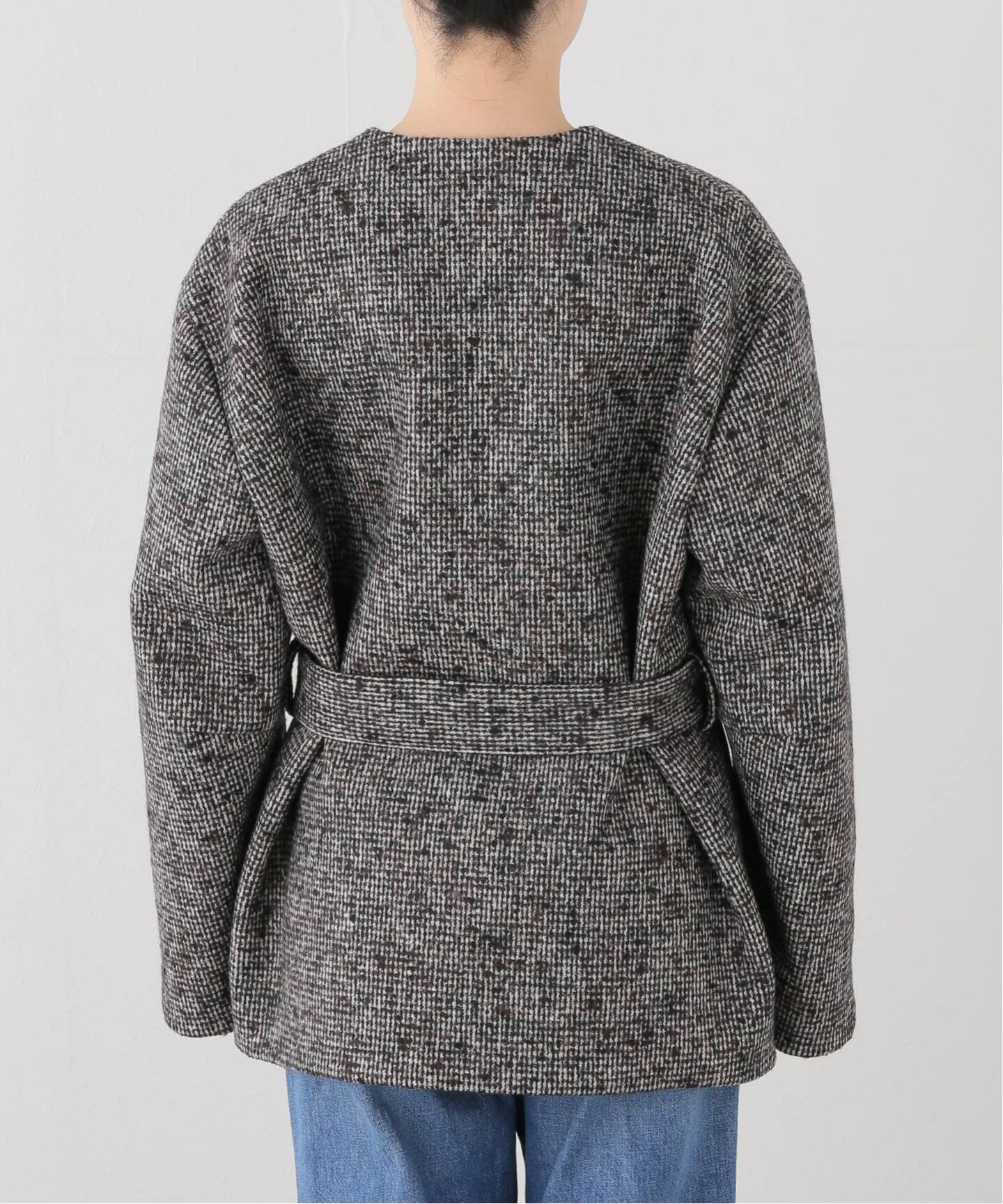 BOWTE/バウト ITALIAN FABRIC TWEEDY BOXY HALF CO ジャケット 252-07