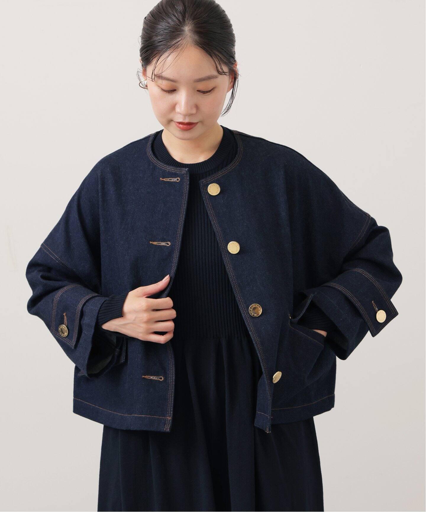 MACKINTOSH/マッキントッシュ HUMBIE NO COLLAR DENIM JK（デニム 