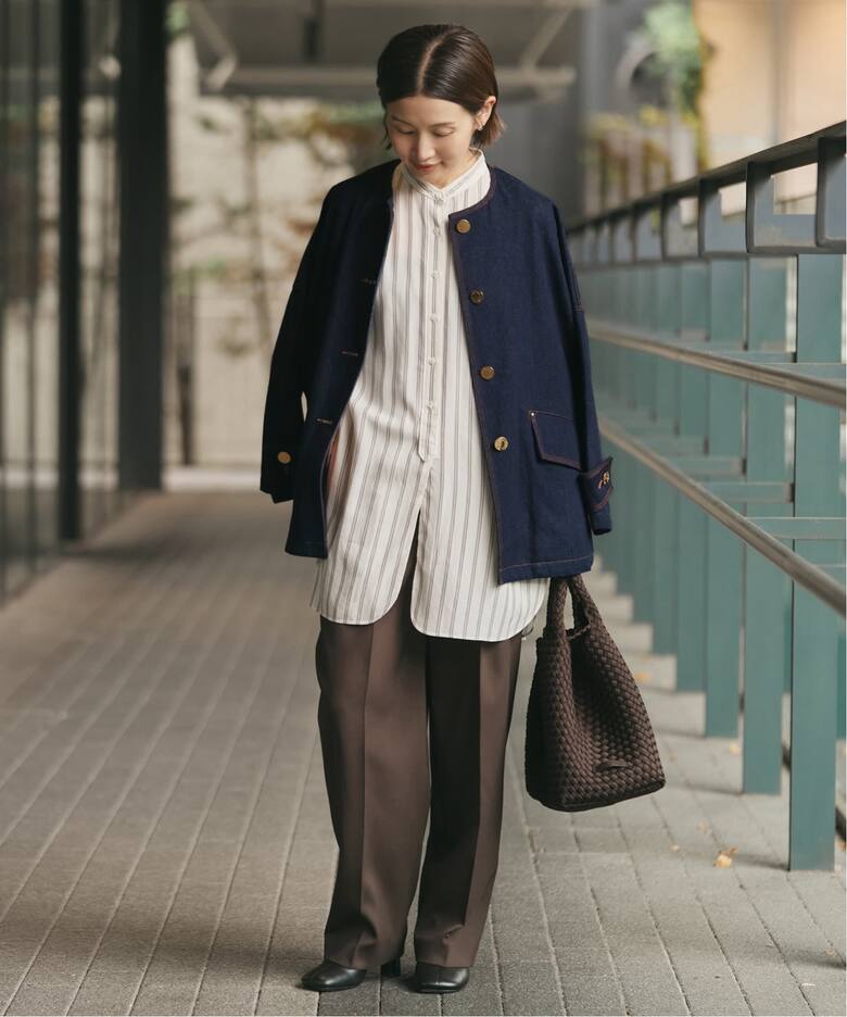 MACKINTOSH/マッキントッシュ 別注 HUMBIE DENIM JACKET ノーカラー 