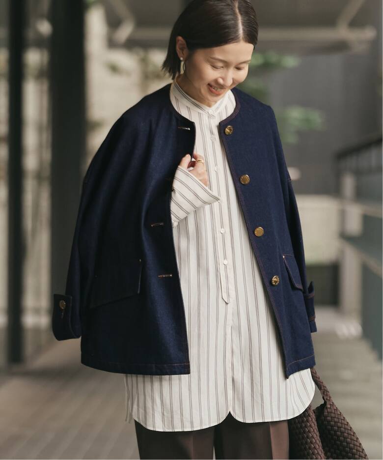 MACKINTOSH/マッキントッシュ 別注 HUMBIE DENIM JACKET ノーカラー 