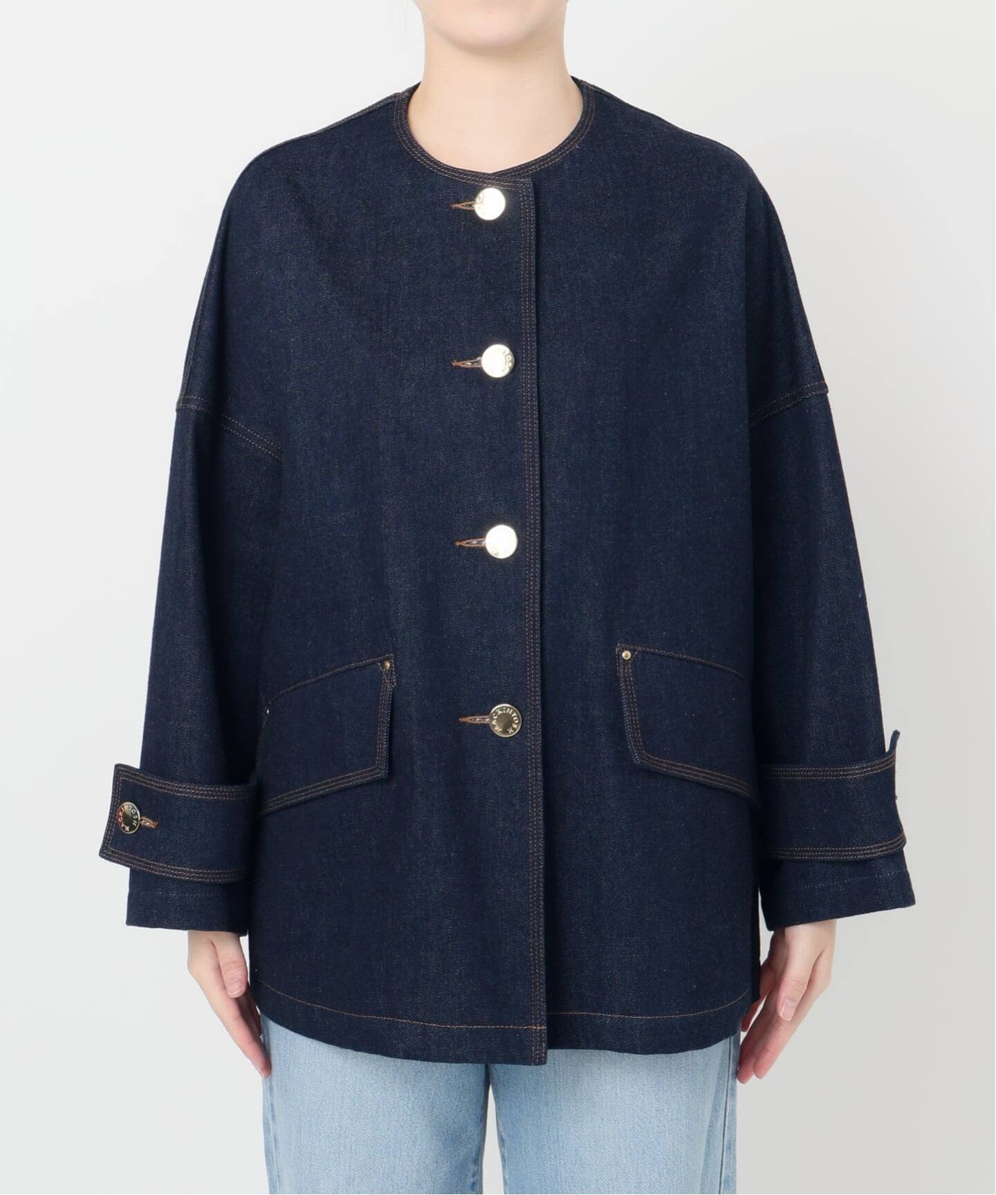 MACKINTOSH/マッキントッシュ 別注 HUMBIE DENIM JACKET ノーカラー