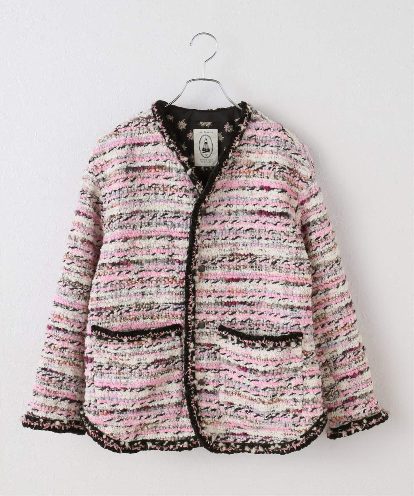 ルールロジェット　ウール・モヘアジャケット　サイズ1 leur logette/ルールロジェット tweed jacket ジャケット 2382（その他