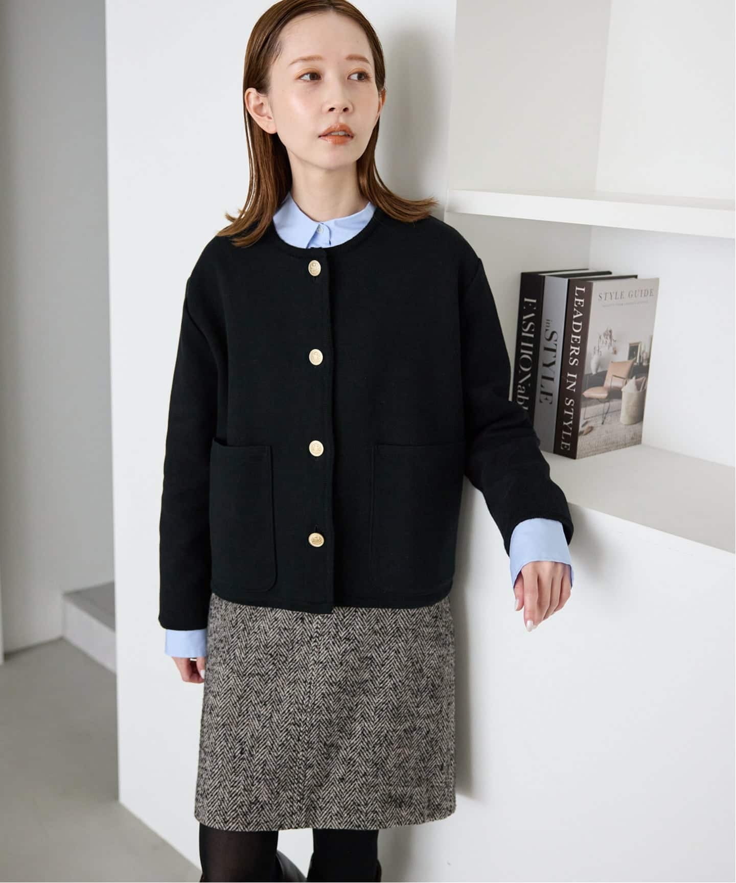 一部WEB・店舗限定カラーあり》ダブルフェイスニットジャケット