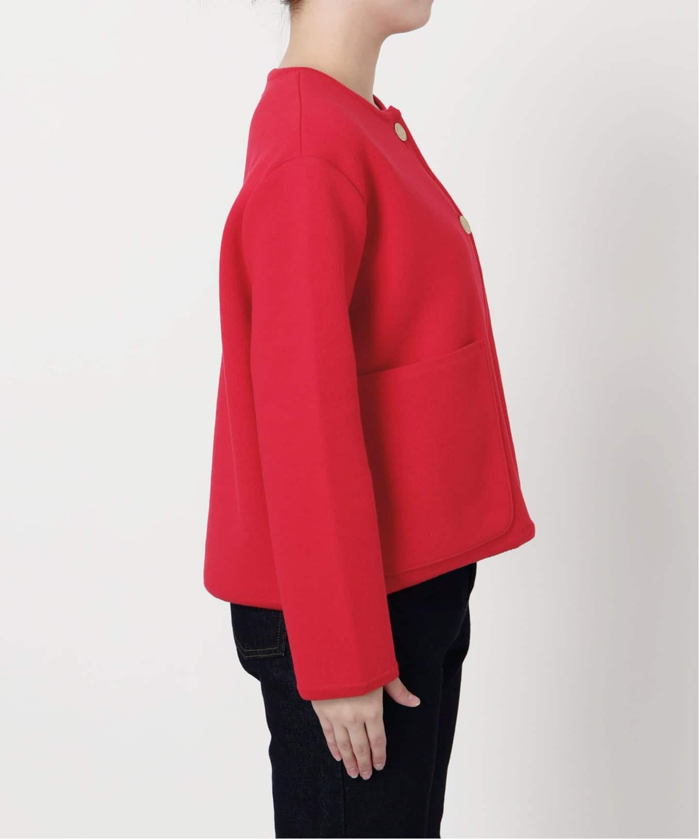 スローブイエナ ダブルフェイスニットブルゾン　新品 一部WEB・店舗限定カラーあり》ダブルフェイスニットジャケット