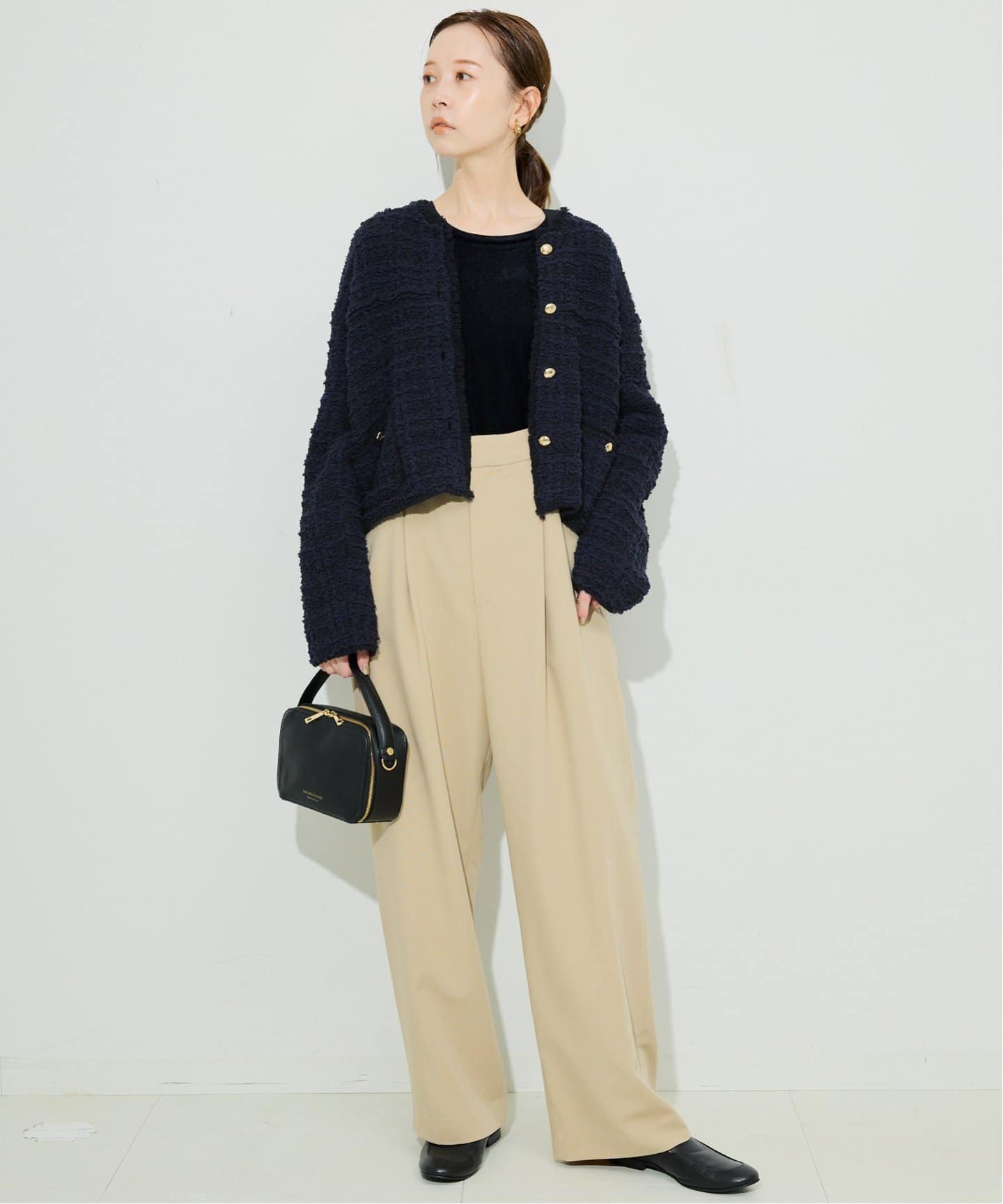 50％OFF】 ニットクルージャケット◇（ノーカラージャケット
