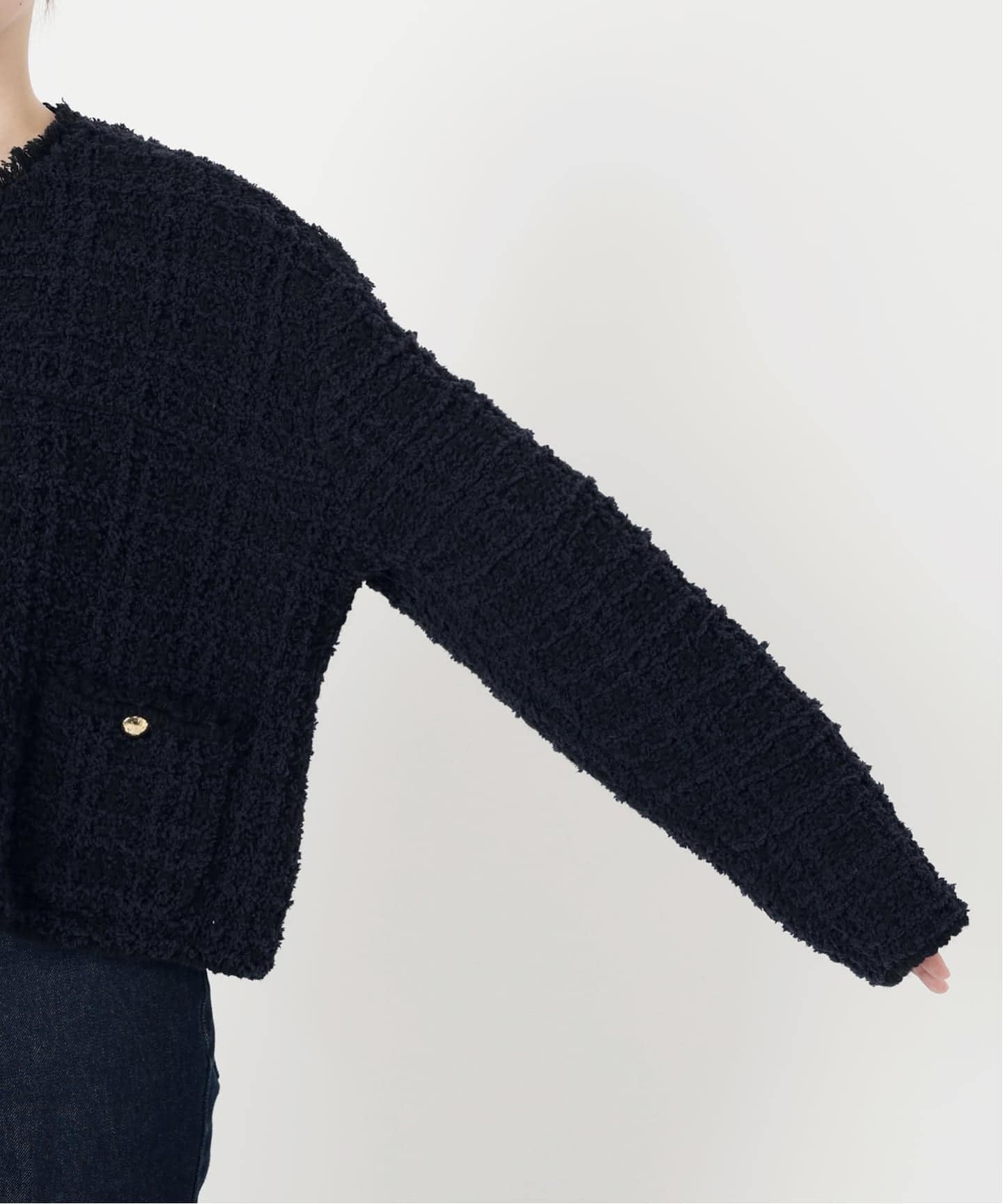 【最終価格】▼スローブイエナ　ニットクルージャケット　カーディガン ニットジャケット（その他ジャケット・スーツ）｜SLOBE IENA