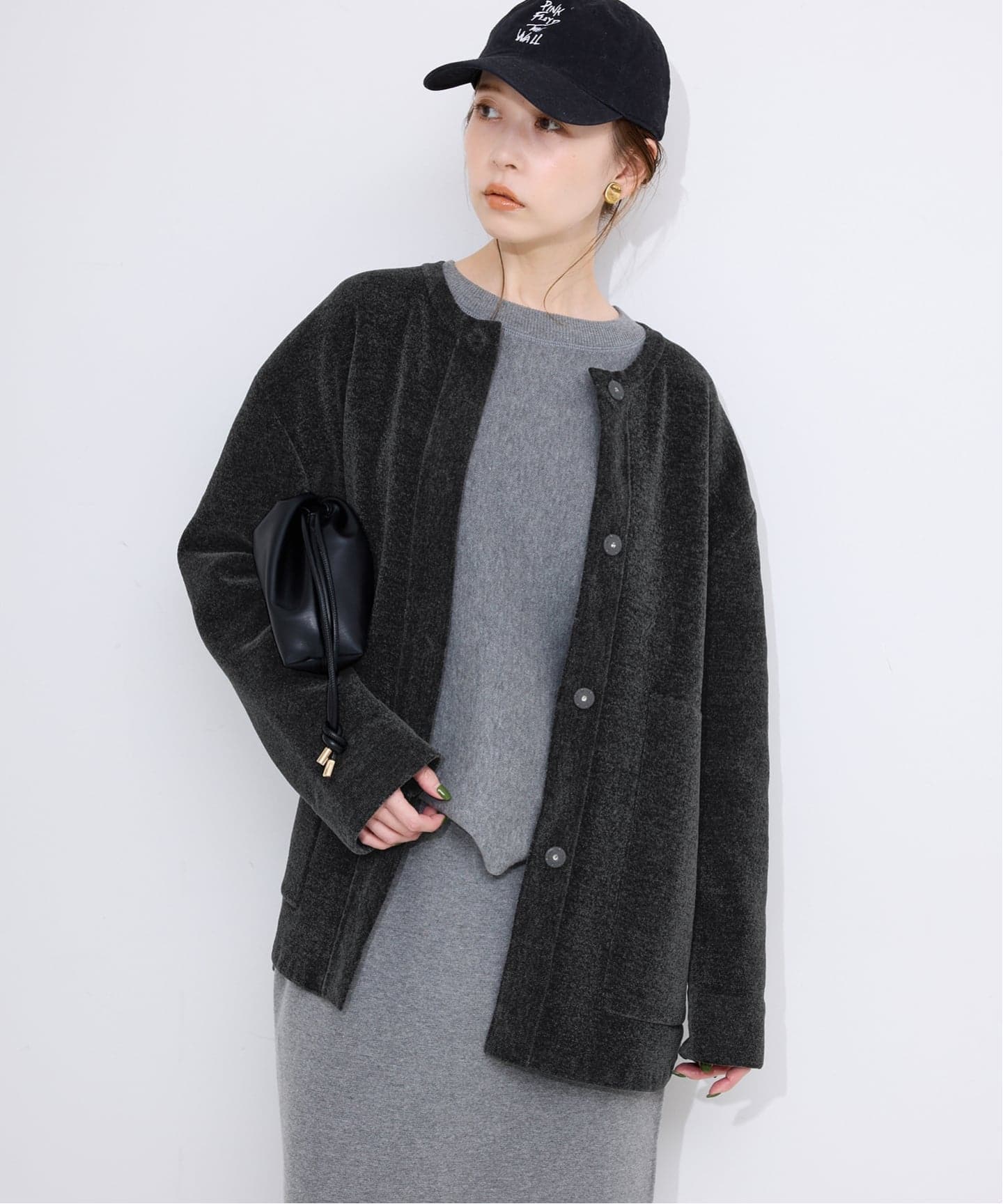 SLOBE IENA
P/NPタフタダウンベスト  ベージュ 予約》モールニットジャケット（その他ジャケット・スーツ