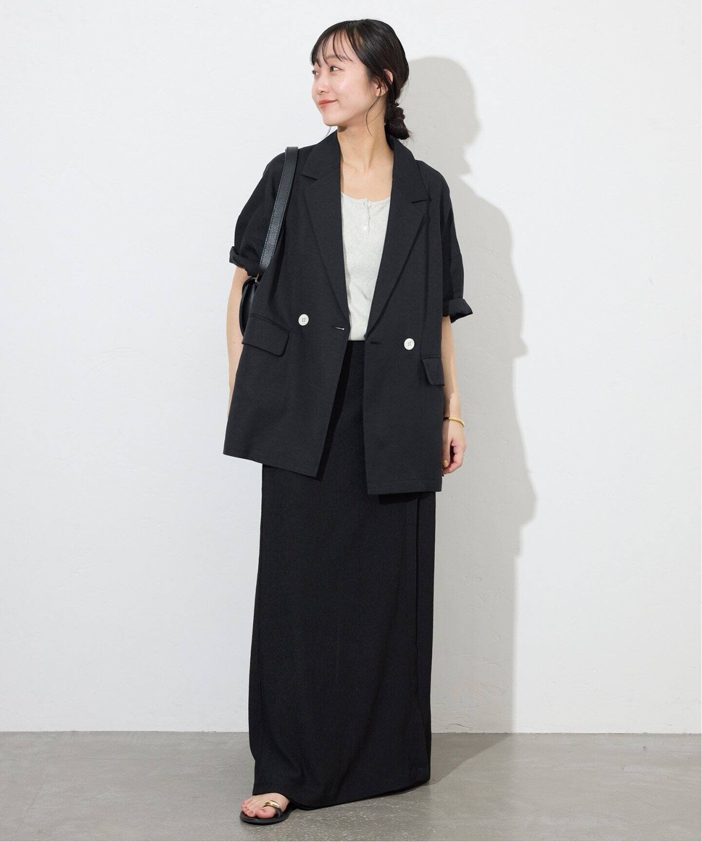 予約》リネンレーヨンハーフスリーブジャケット（その他ジャケット  