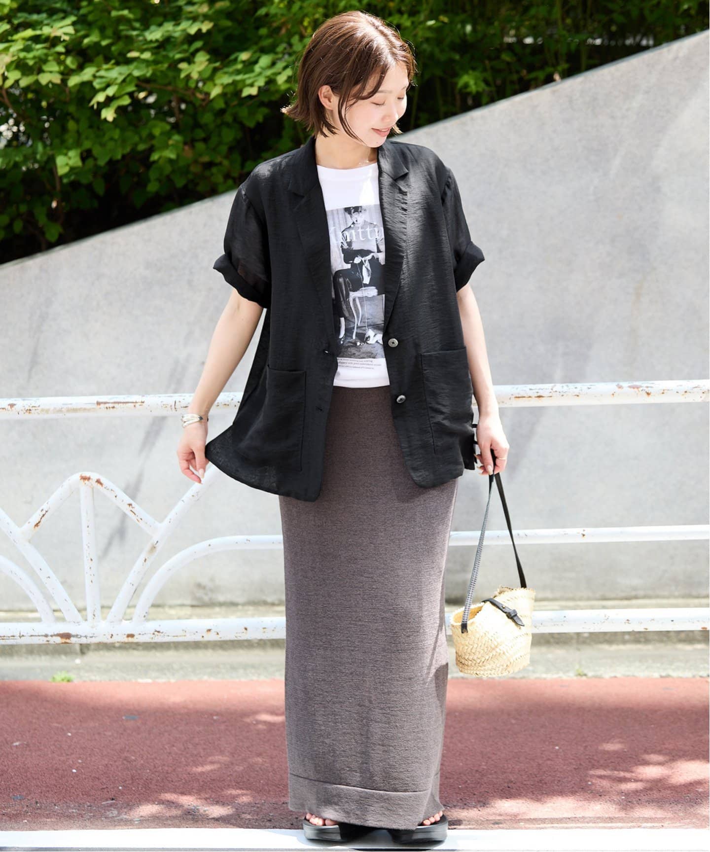 SLOBE IENA｜シアーハーフスリーブジャケット | Rakuten Fashion