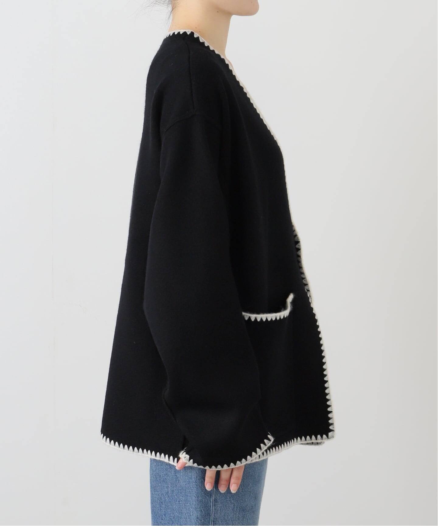 ブランケットステッチニットジャケット（その他ジャケット・スーツ