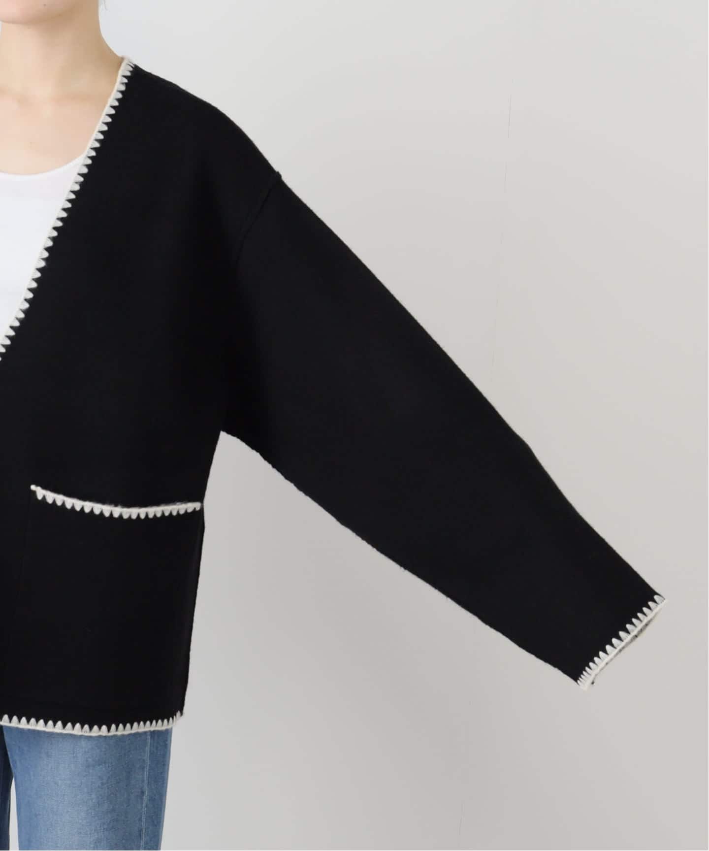 ブランケットステッチニットジャケット（その他ジャケット・スーツ