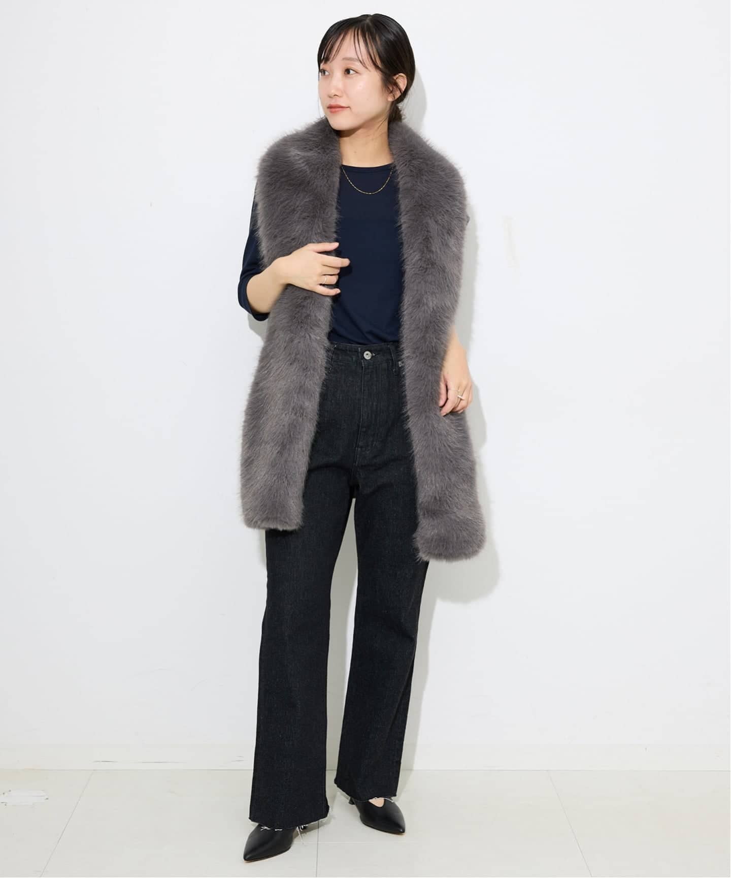 【美品】SLOBE  IENA  ECOPEL ボアベスト ECOPELボアショートベスト | スローブ イエナ(SLOBE IENA
