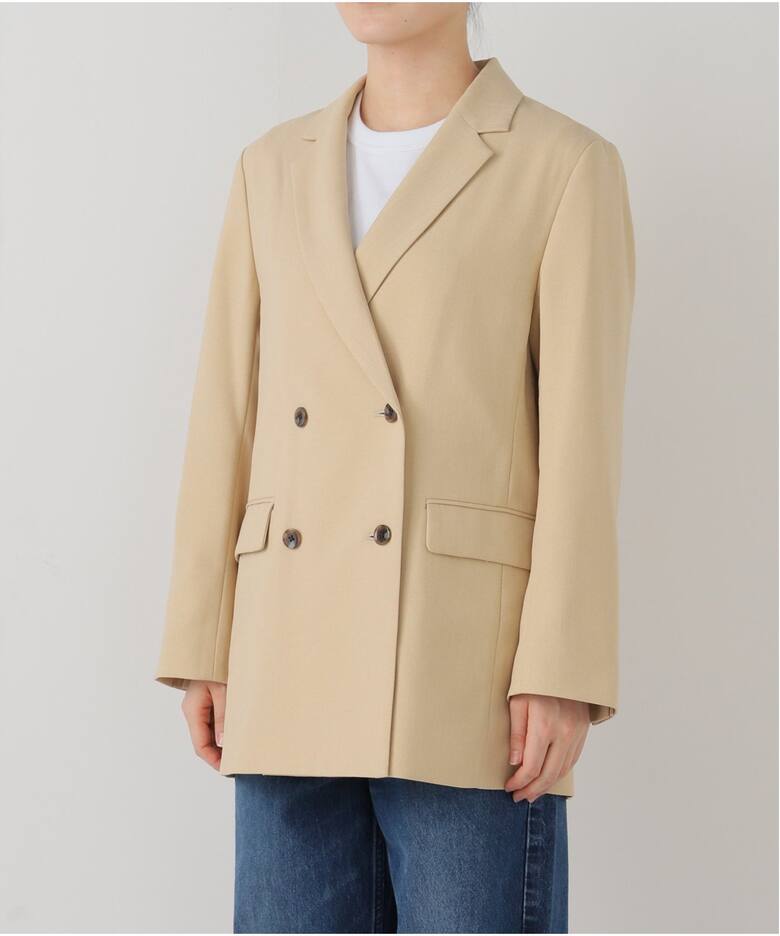 追加》ウォッシャブルツイルダブルジャケット（テーラードジャケット  