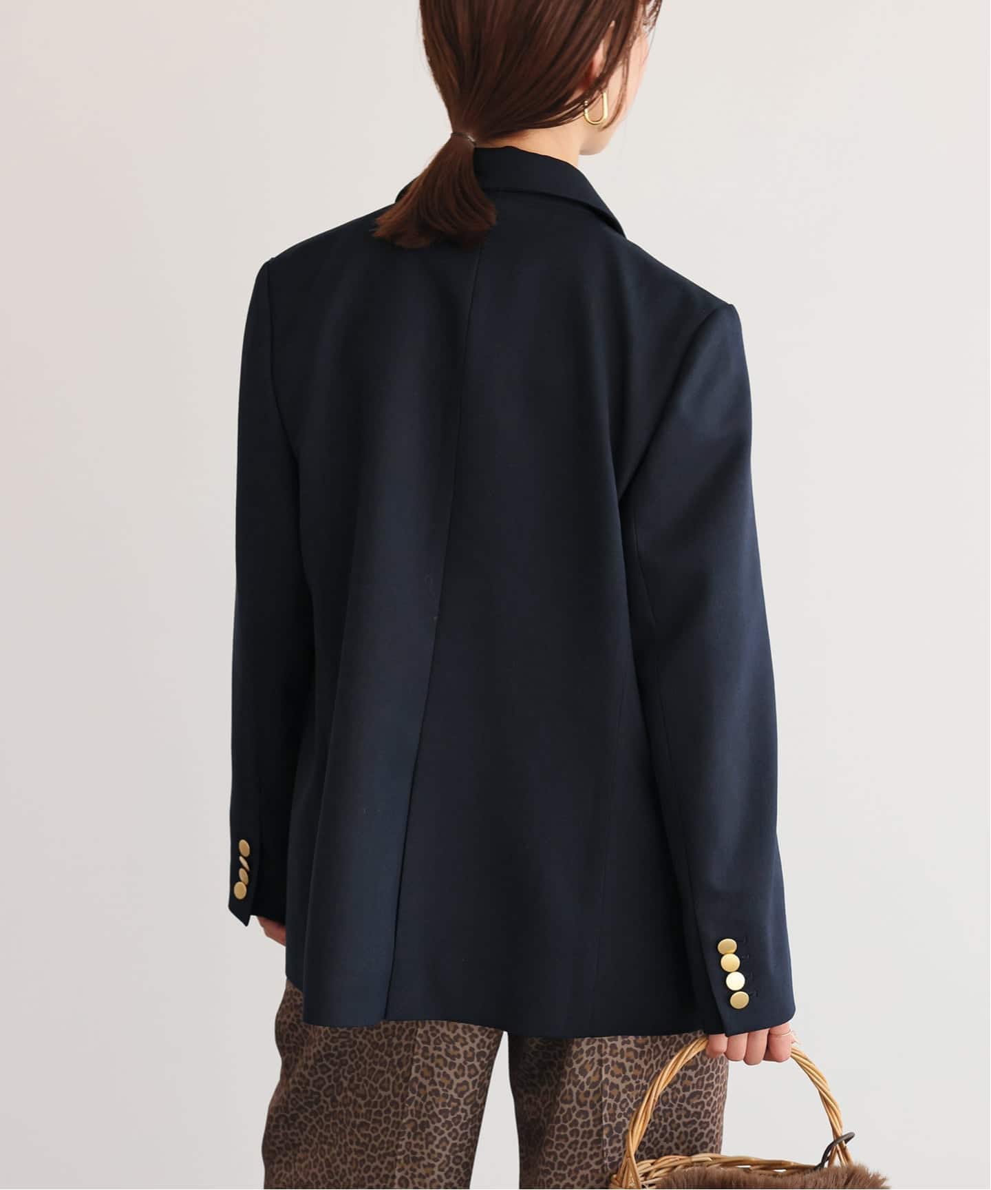割引済み✨ SLOBE IENA 金ボタンテーラードジャケット ダブル ネイビー